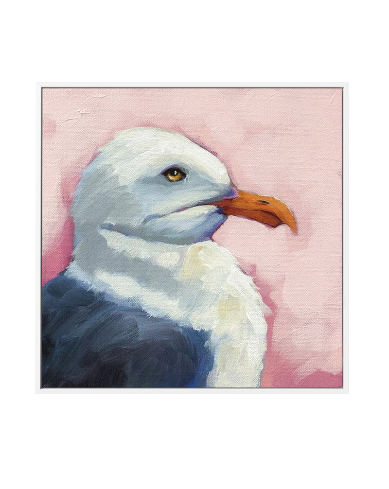 Summer Seagull 1 by Lucia Stewart | Framed Canvas Art Print
