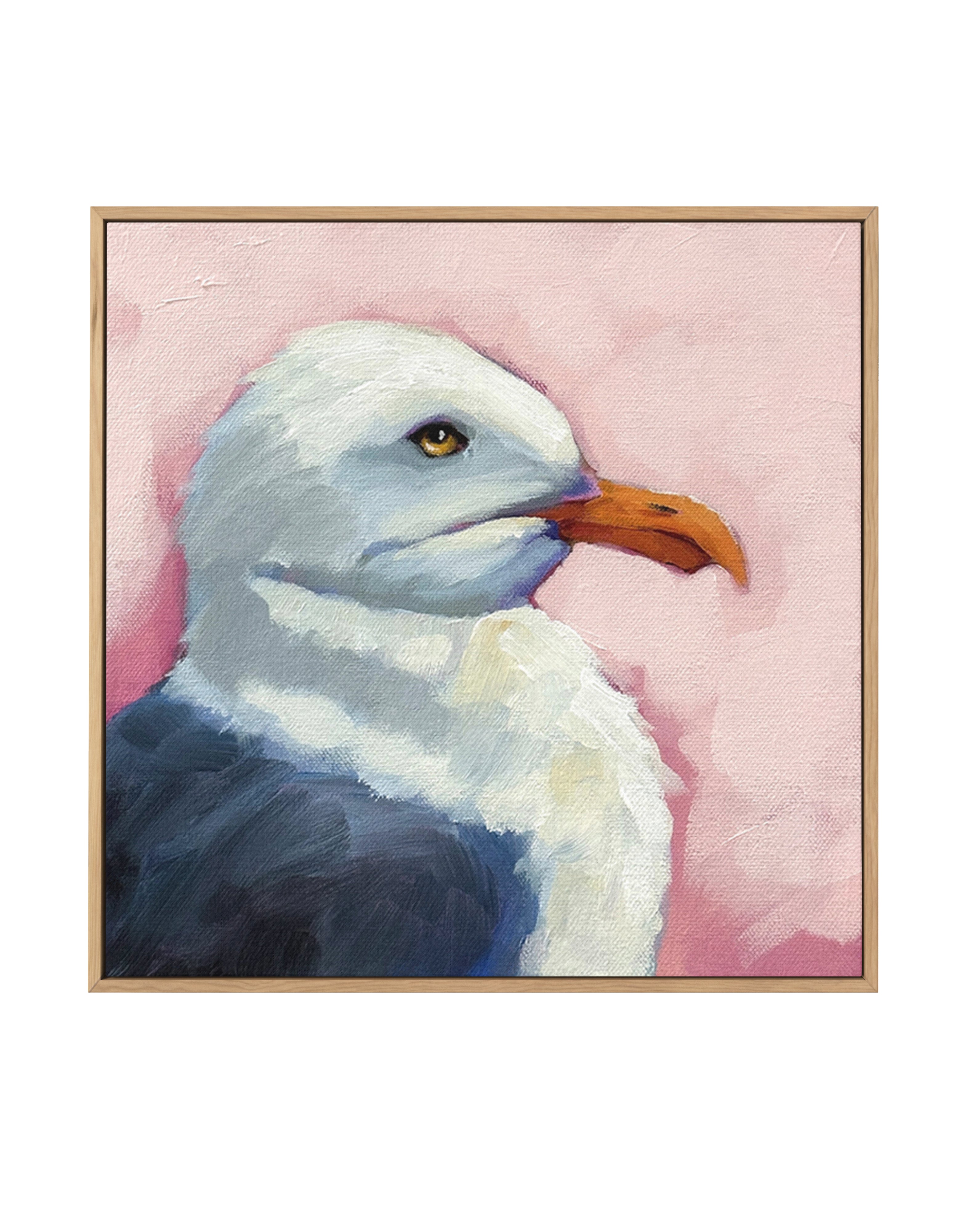 Summer Seagull 1 by Lucia Stewart | Framed Canvas Art Print