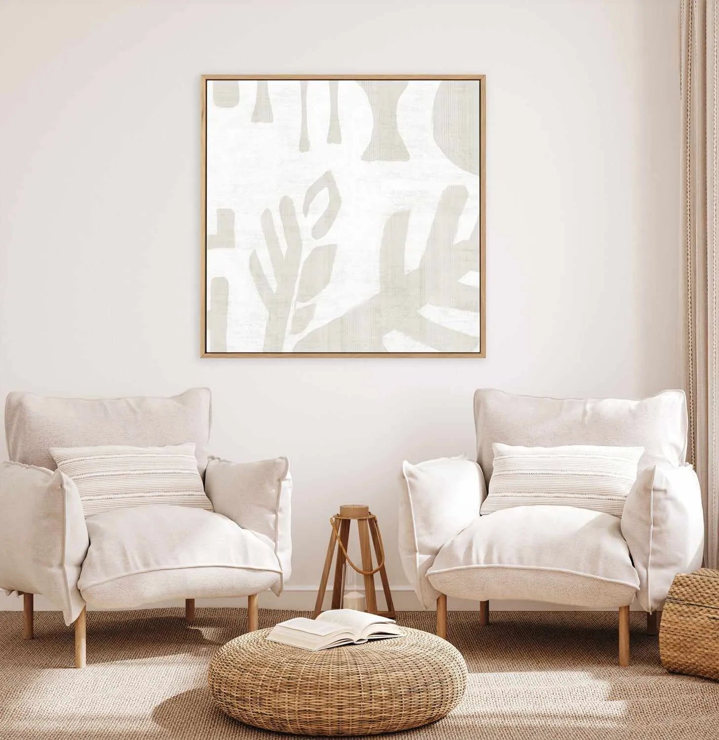 Summer Shadows I | Framed Canvas Art Print from Olive et Oriel where you can shop wallpaper and artworks online