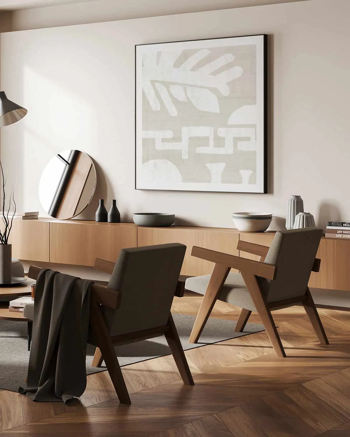 Summer Shadows II Art Print from Olive et Oriel where you can shop wallpaper and artworks online