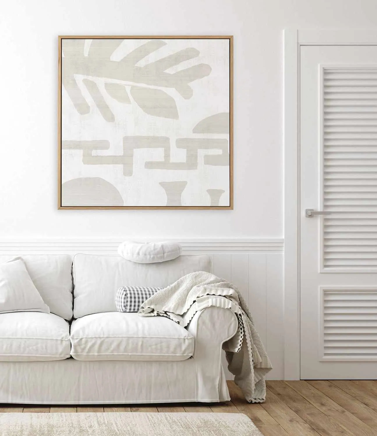 Summer Shadows IV | Framed Canvas Art Print from Olive et Oriel where you can shop wallpaper and artworks online