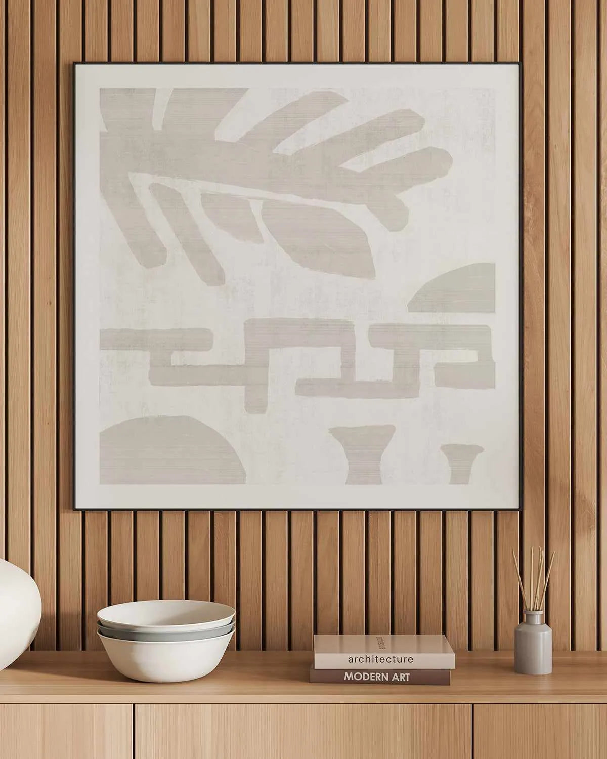 Summer Shadows IV Art Print from Olive et Oriel where you can shop wallpaper and artworks online