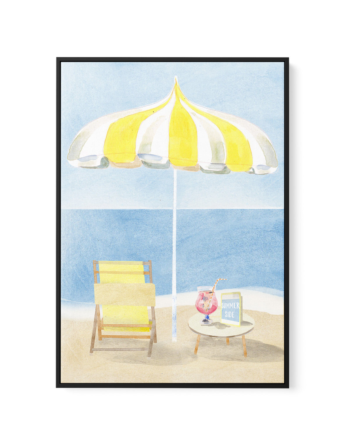 Summer Side by Laura Page | Framed Canvas Art Print