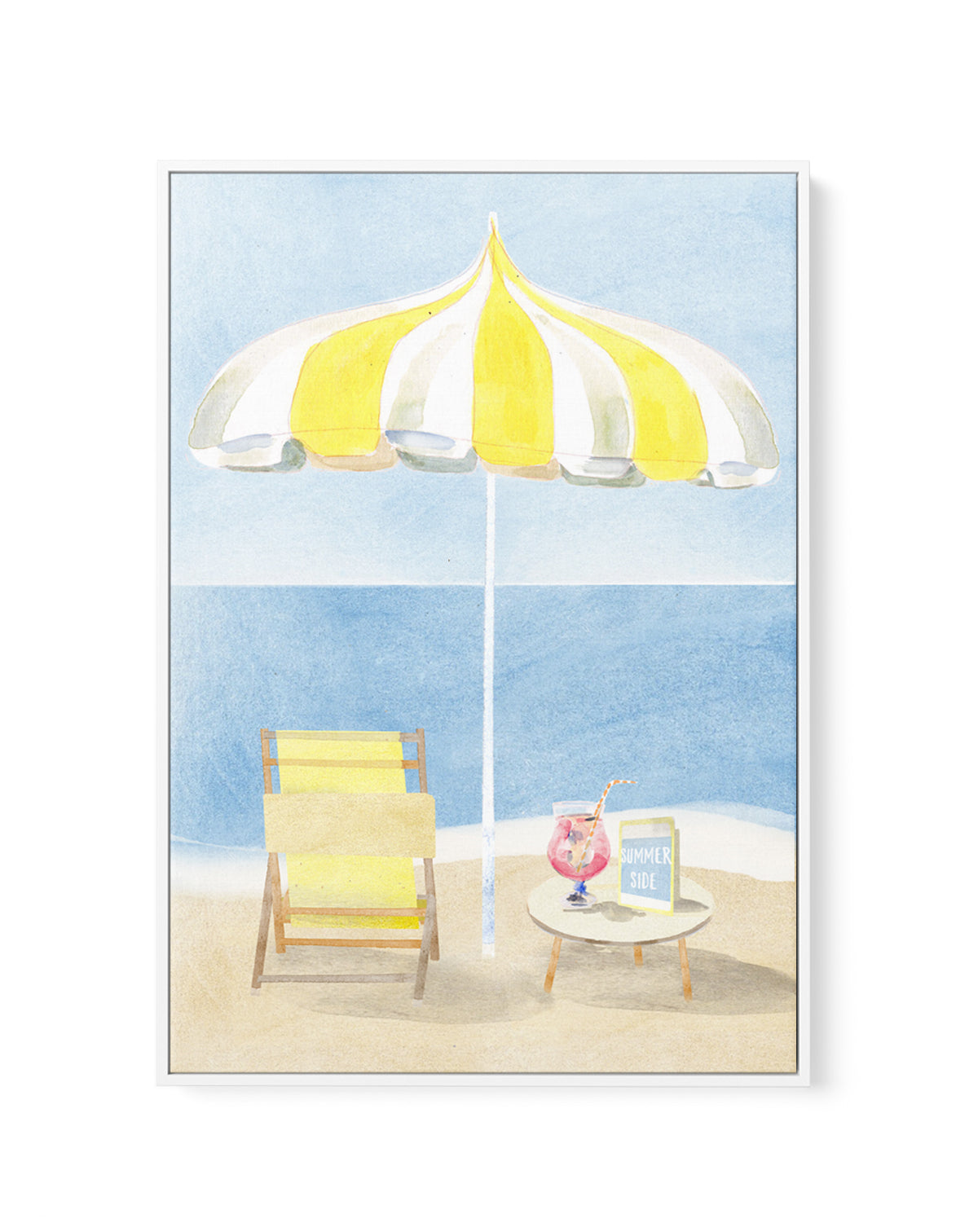 Summer Side by Laura Page | Framed Canvas Art Print