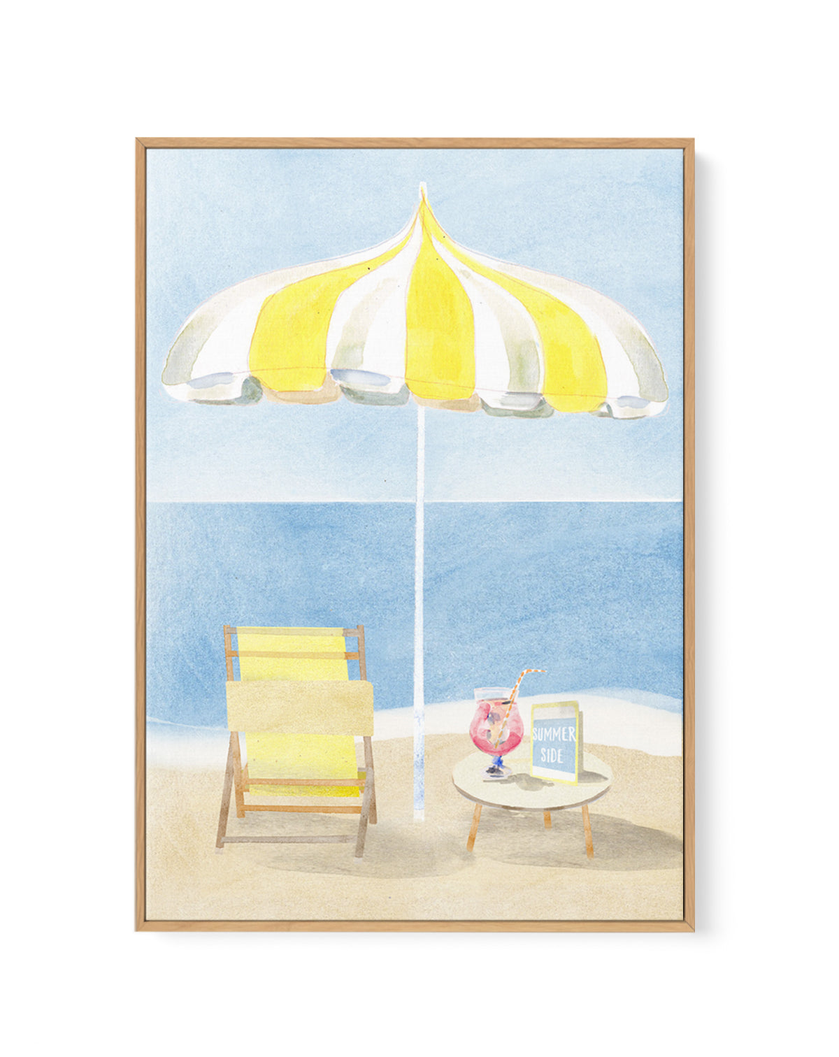 Summer Side by Laura Page | Framed Canvas Art Print