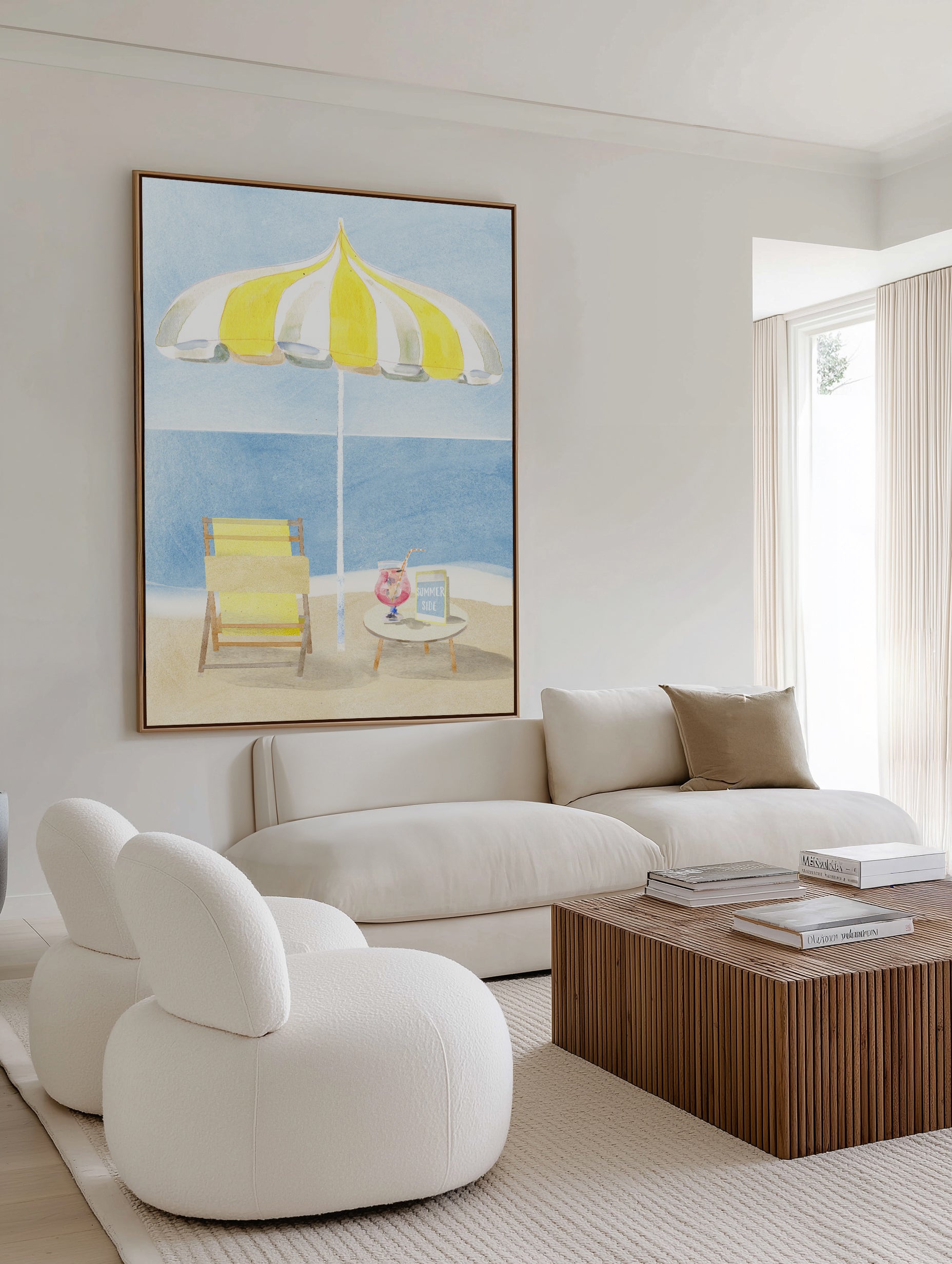 Summer Side by Laura Page | Framed Canvas Art Print