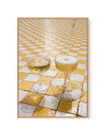 Summer Sips | Framed Canvas Wall Art
