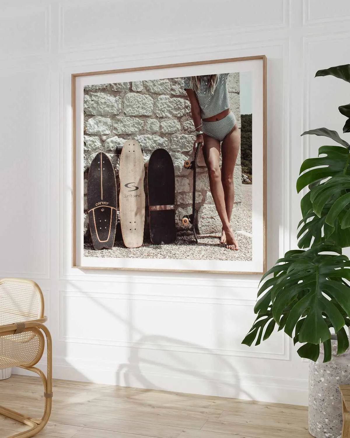 Summer Skating by Marina Brisset Art Print from Olive et Oriel where you can shop wallpaper and artworks online