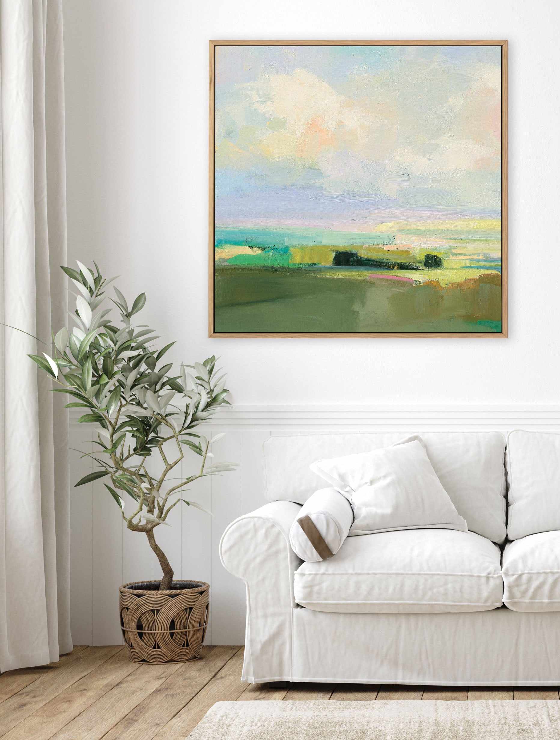 Summer Sky IV | Framed Canvas Art Print from Olive et Oriel where you can shop wallpaper and artworks online