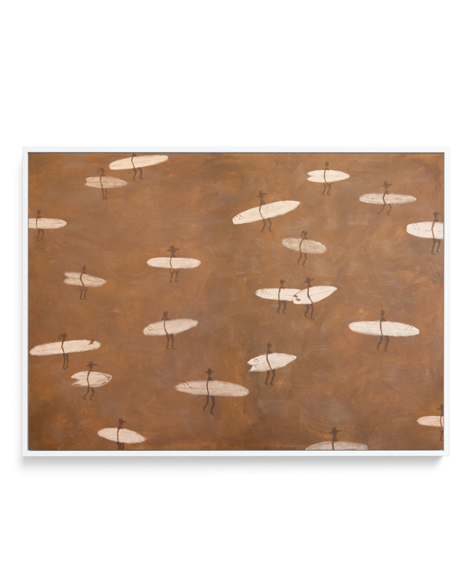 Summer Squad by Erin Champ | Framed Canvas Art Print