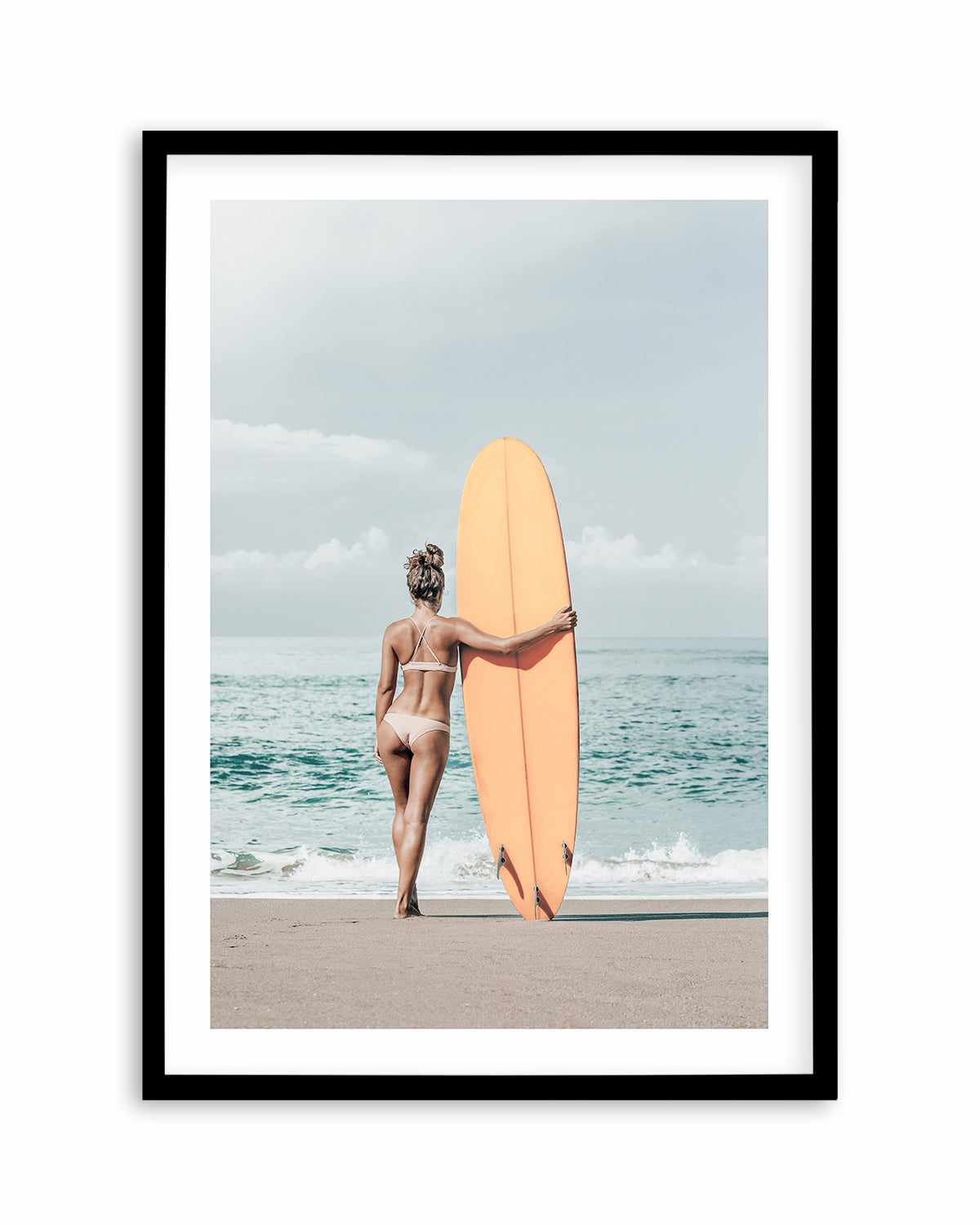 Summer Surf Check Art Print