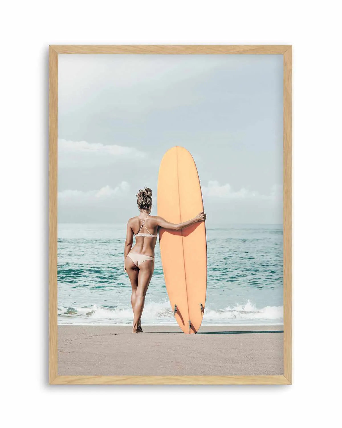 Summer Surf Check Art Print from Olive et Oriel where you can shop wallpaper and artworks online