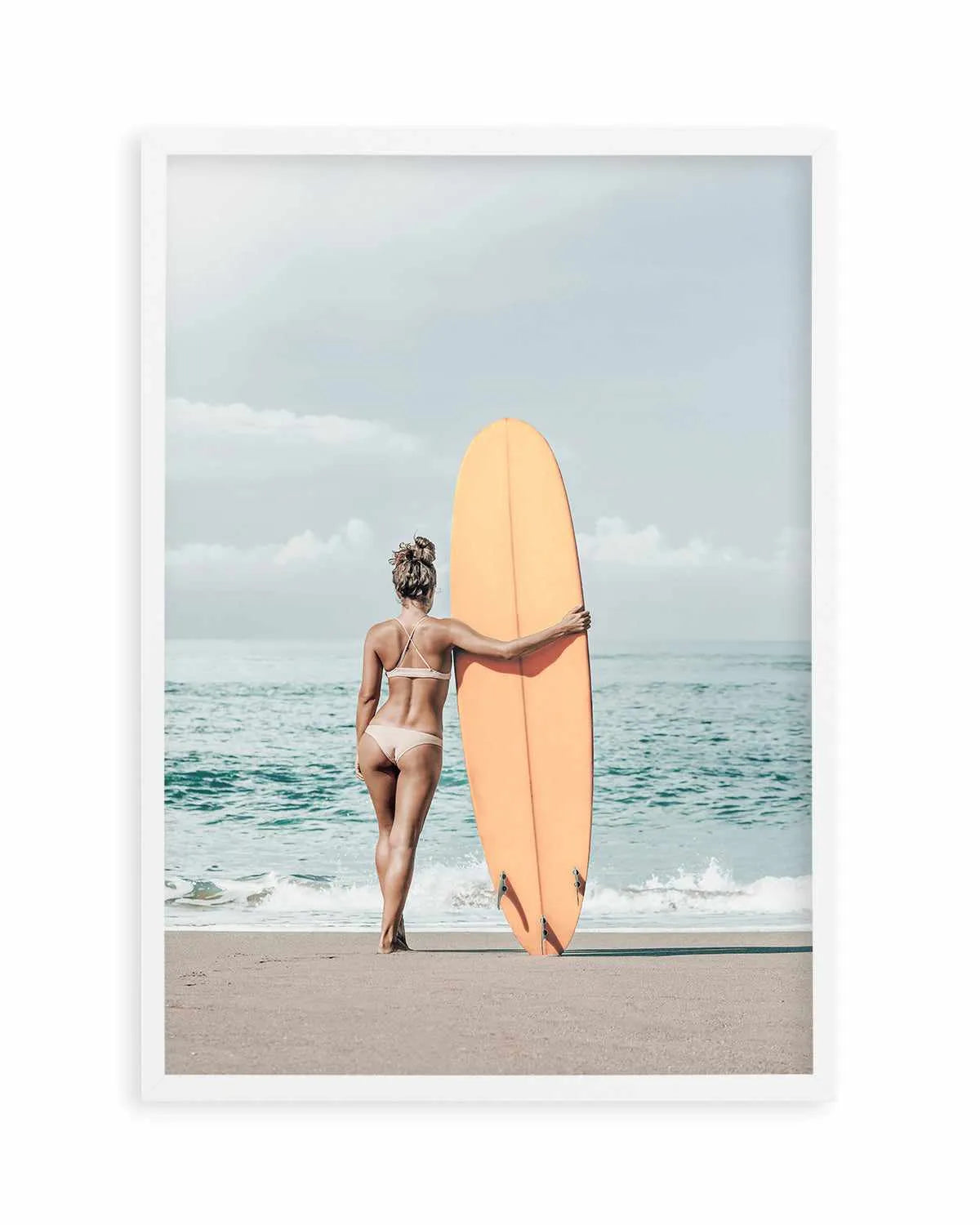 Summer Surf Check Art Print from Olive et Oriel where you can shop wallpaper and artworks online