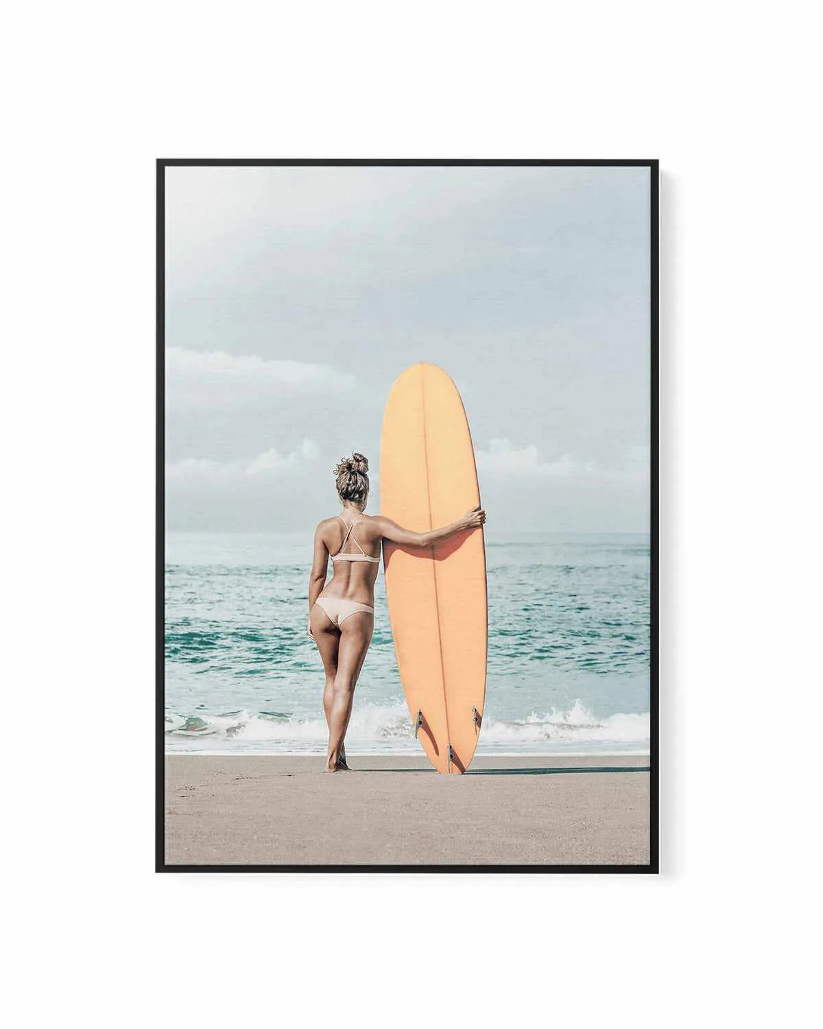 Summer Surf Check | Framed Canvas Art Print from Olive et Oriel where you can shop wallpaper and artworks online