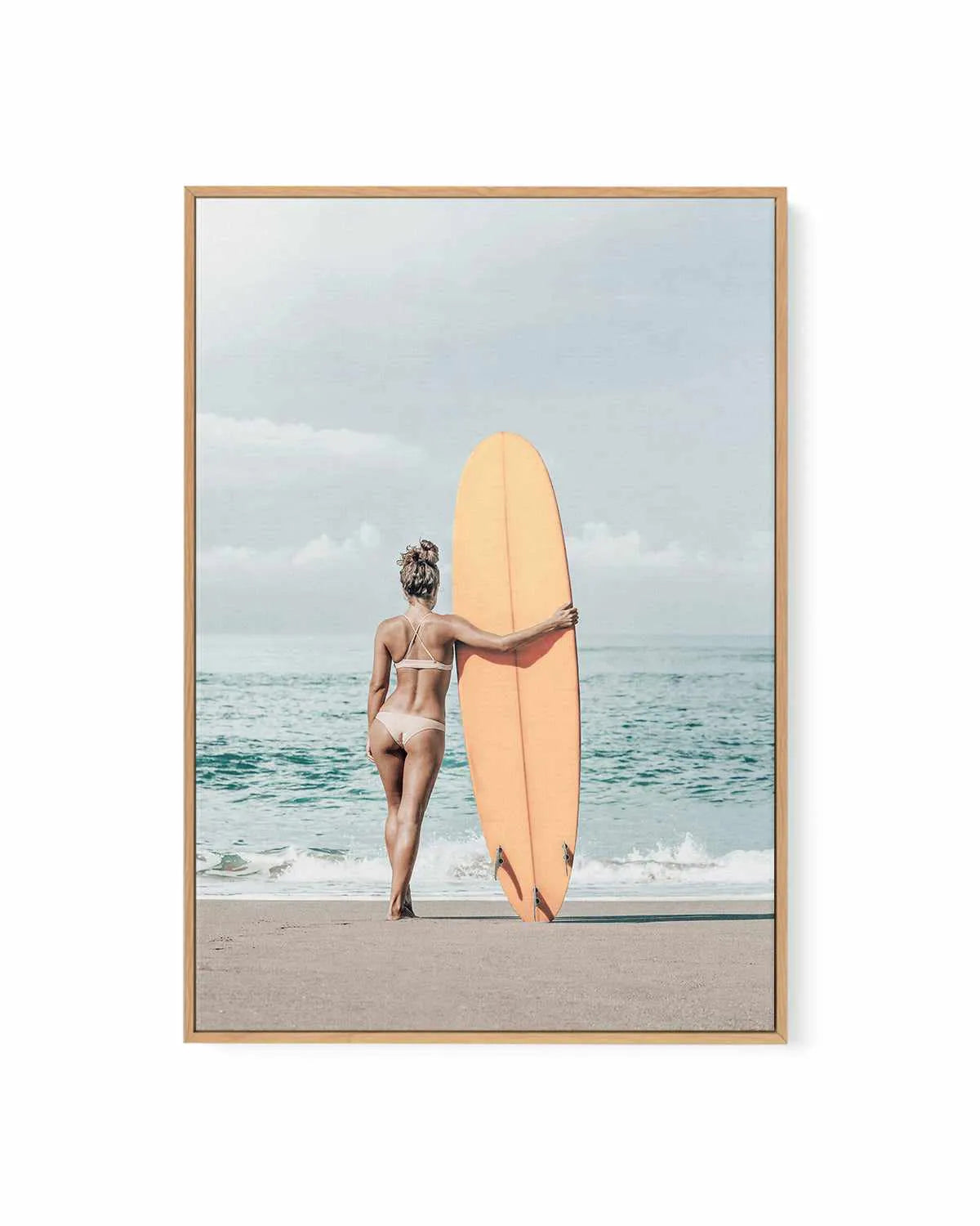 Summer Surf Check | Framed Canvas Art Print from Olive et Oriel where you can shop wallpaper and artworks online
