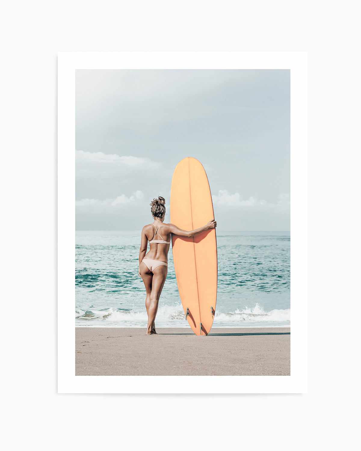 Summer Surf Check Art Print