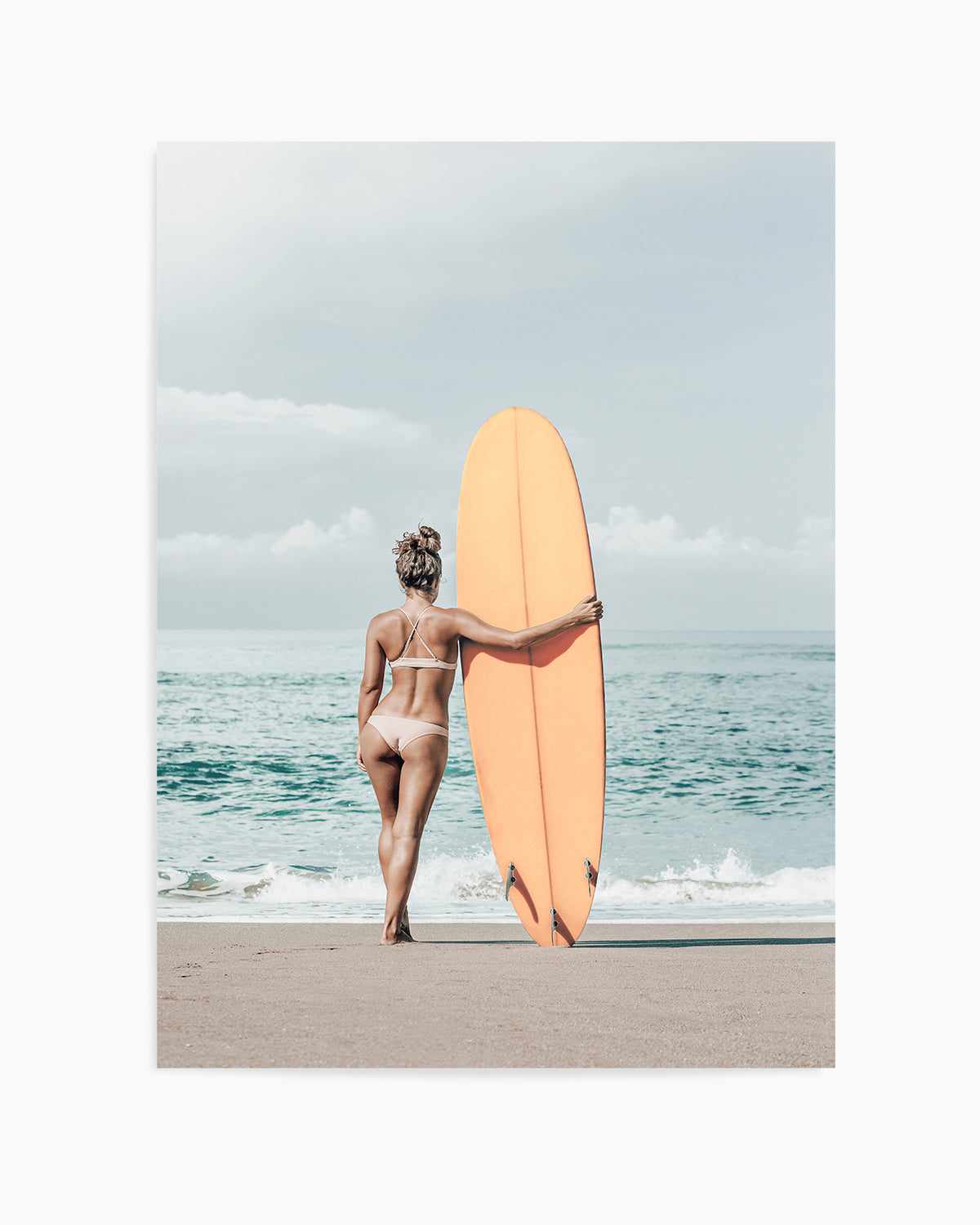 Summer Surf Check Art Print