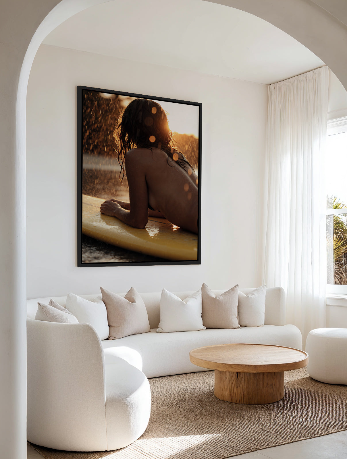 Summer Surf | Framed Canvas Art Print from Olive et Oriel where you can shop wallpaper and artworks online