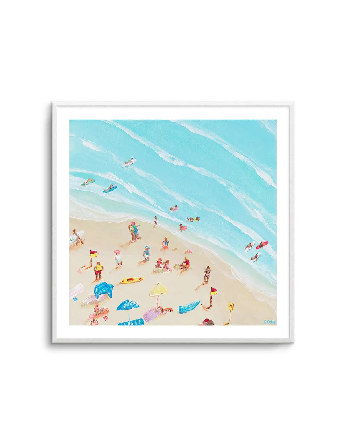 Summer in Bondi by Belinda Stone Art Print from Olive et Oriel where you can shop wallpaper and artworks online