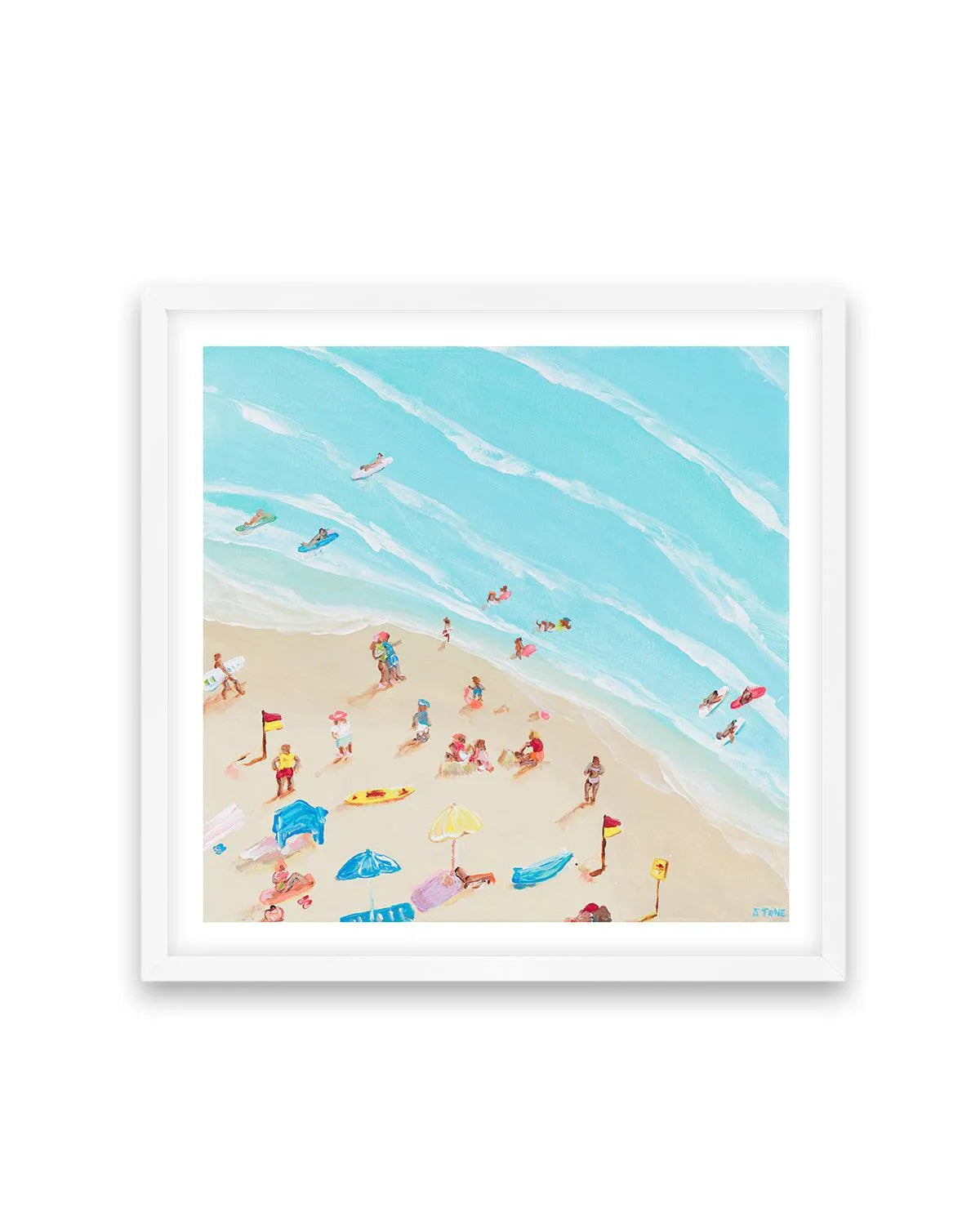 Summer in Bondi by Belinda Stone Art Print from Olive et Oriel where you can shop wallpaper and artworks online