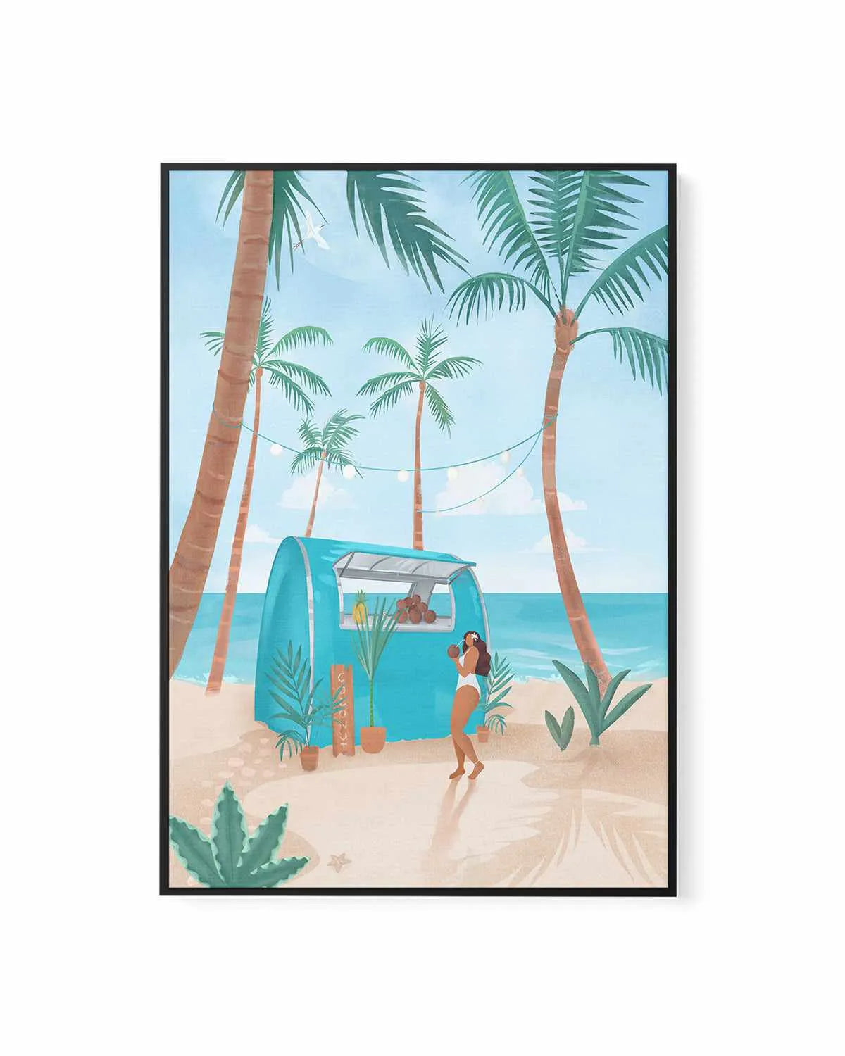 Summer in Bora Bora by Petra Lizde | Framed Canvas Art Print from Olive et Oriel where you can shop wallpaper and artworks online