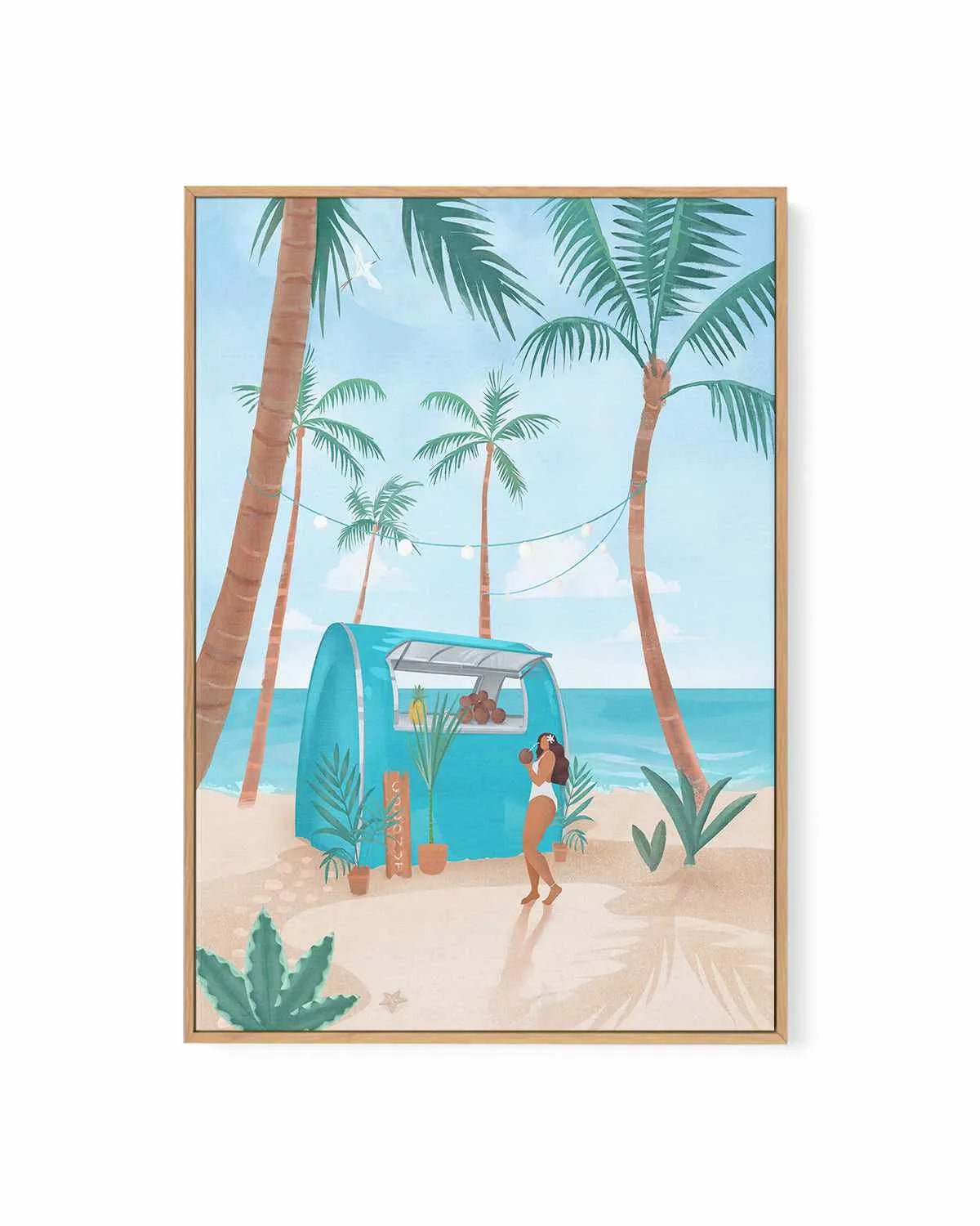 Summer in Bora Bora by Petra Lizde | Framed Canvas Art Print from Olive et Oriel where you can shop wallpaper and artworks online