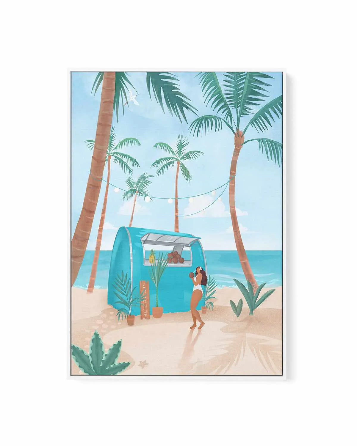 Summer in Bora Bora by Petra Lizde | Framed Canvas Art Print from Olive et Oriel where you can shop wallpaper and artworks online