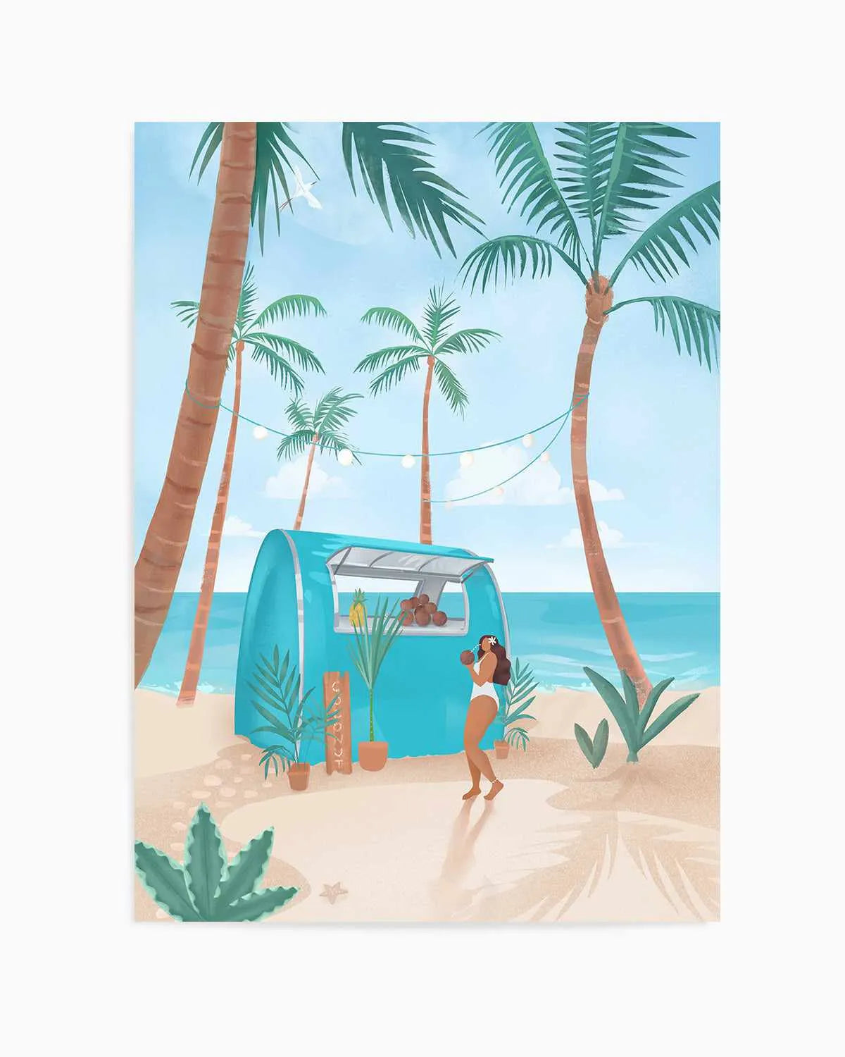 Summer in Bora Bora by Petra Lizde Art Print from Olive et Oriel where you can shop wallpaper and artworks online