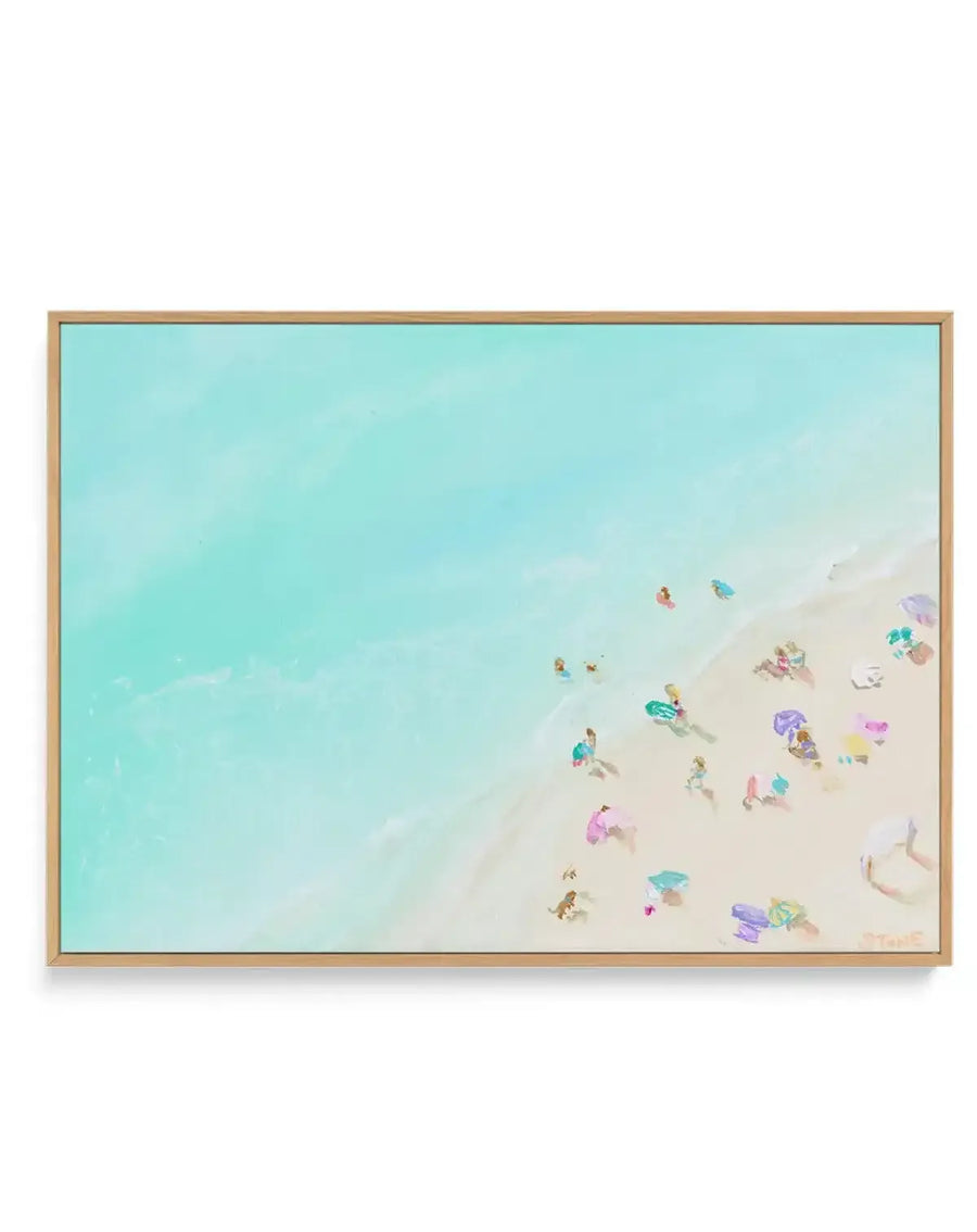 Summer in Manly by Belinda Stone | Framed Canvas-CANVAS-You can shop wall art online with Olive et Oriel for everything from abstract art to fun kids wall art. Our beautiful modern art prints and canvas art are available from large canvas prints to wall art paintings and our proudly Australian artwork collection offers only the highest quality framed large wall art and canvas art Australia - You can buy fashion photography prints or Hampton print posters and paintings on canvas from Olive et Ori