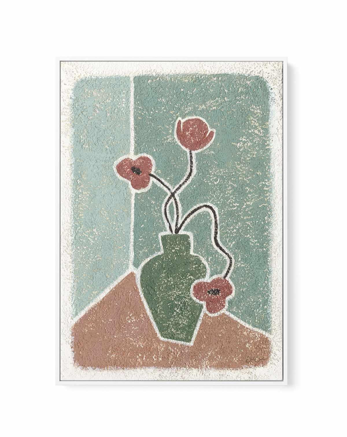 Summer in a Vase by Julie Celina | Framed Canvas Art Print from Olive et Oriel where you can shop wallpaper and artworks online