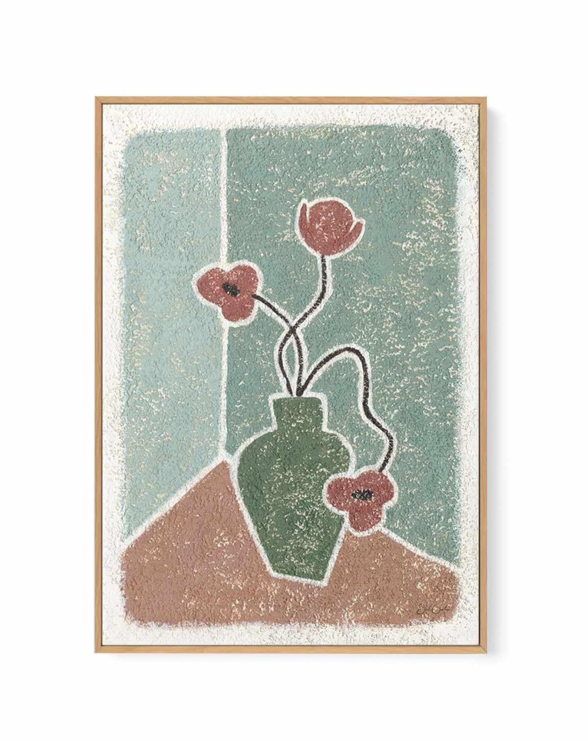 Summer in a Vase by Julie Celina | Framed Canvas Art Print from Olive et Oriel where you can shop wallpaper and artworks online