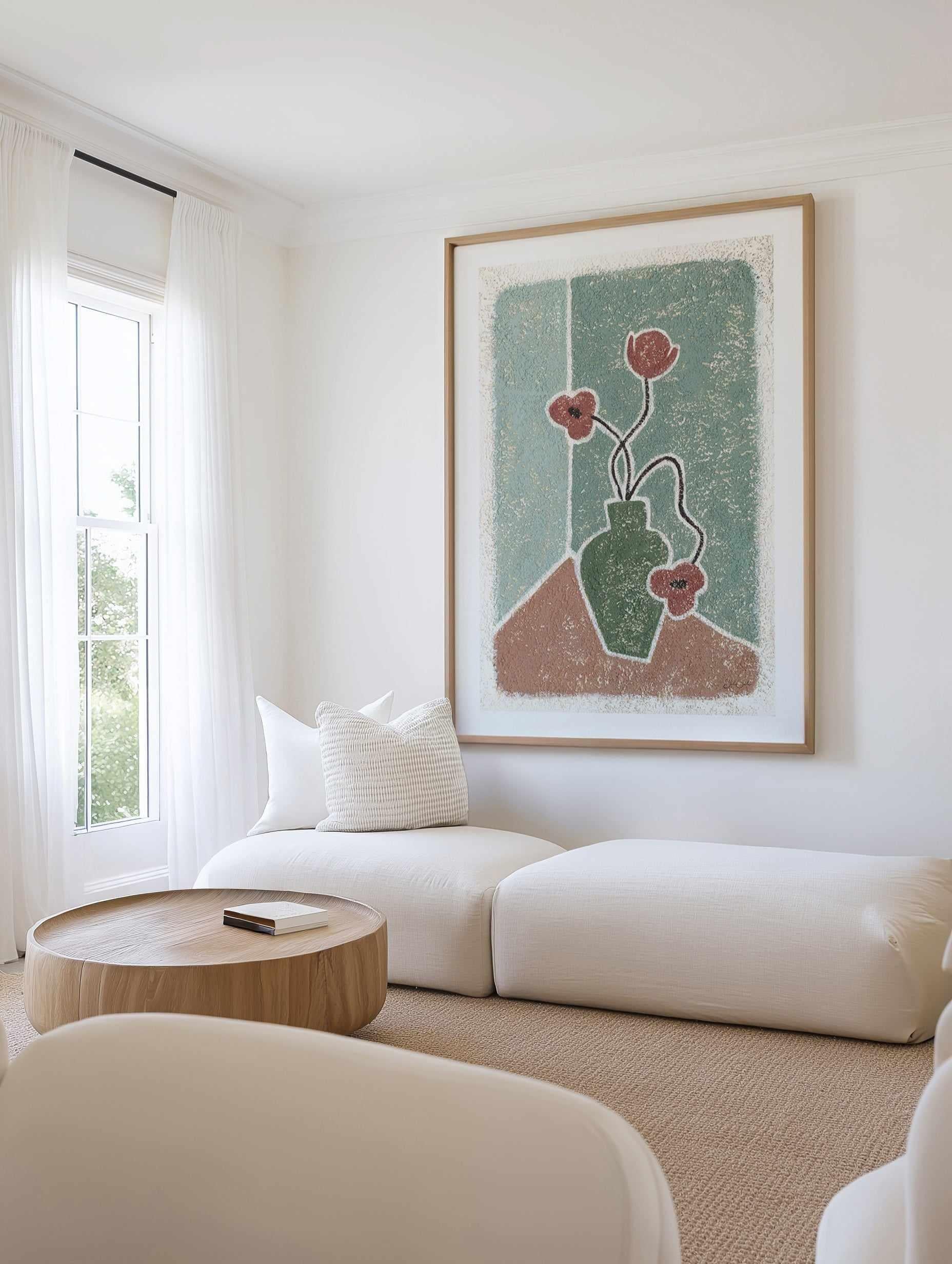 Summer in a Vase by Julie Celina | Art Print from Olive et Oriel where you can shop wallpaper and artworks online