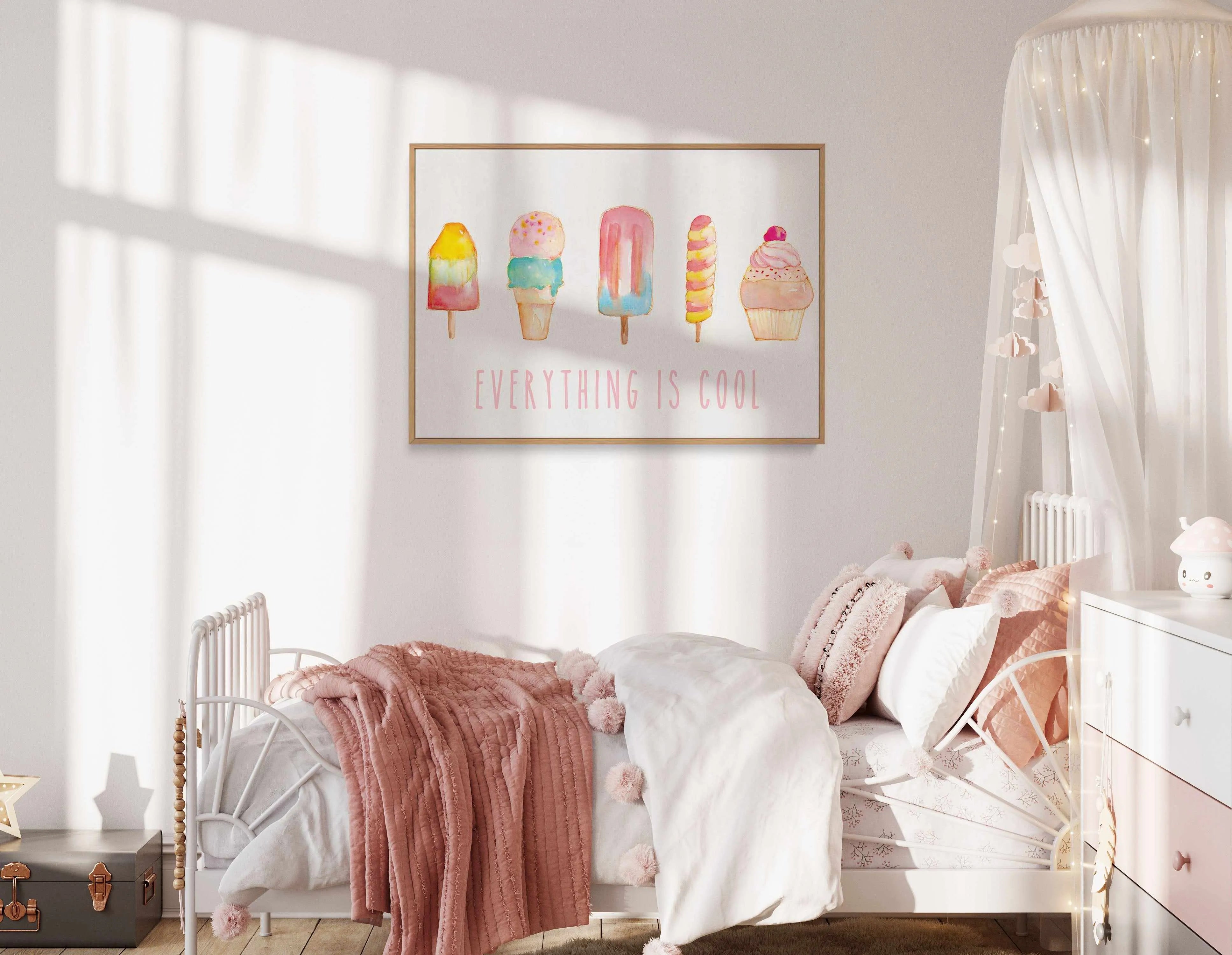 Summer Delight | Framed Canvas Art Print from Olive et Oriel where you can shop wallpaper and artworks online