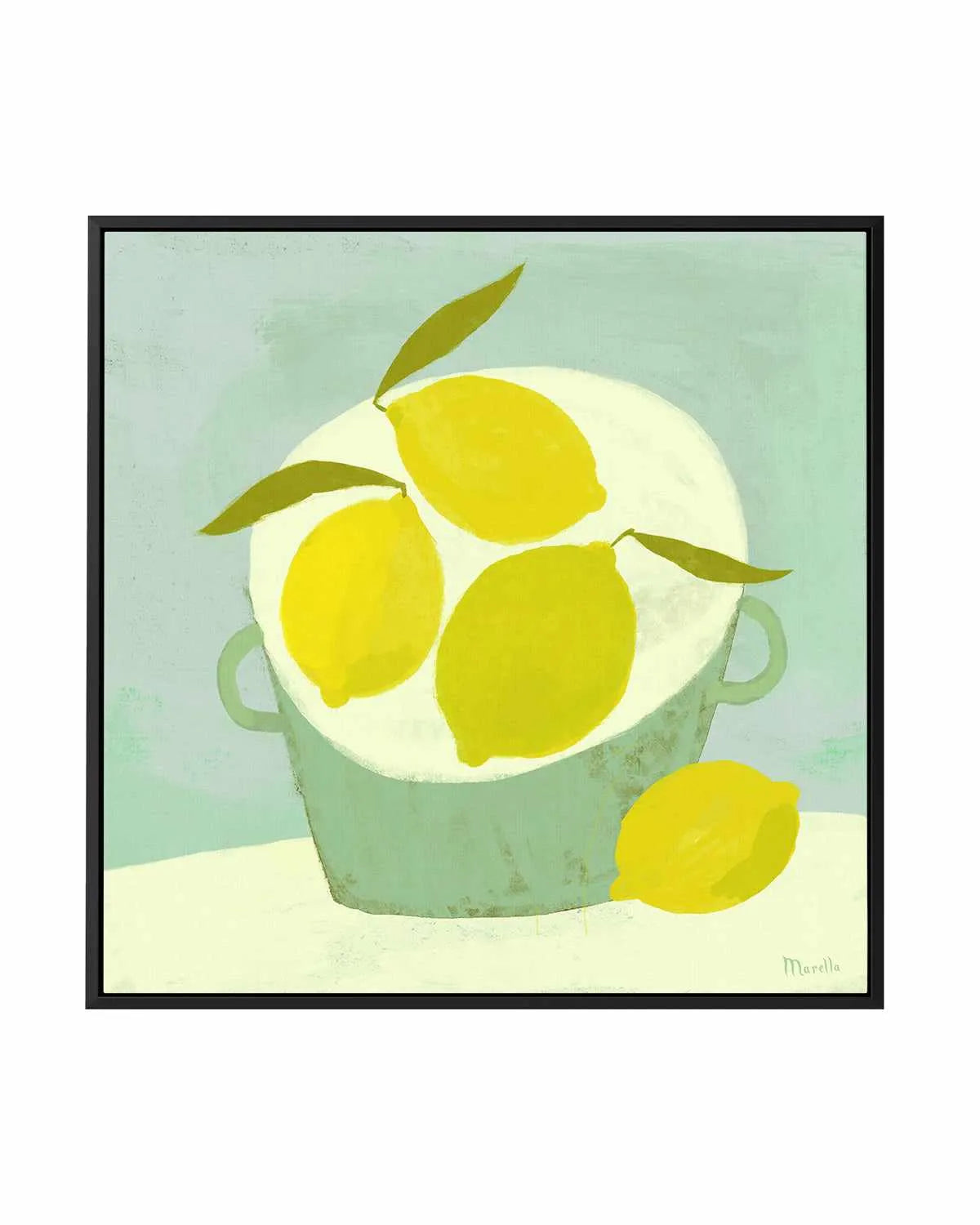 Summer Basket by Marco Marella | Framed Canvas Art Print from Olive et Oriel where you can shop wallpaper and artworks online