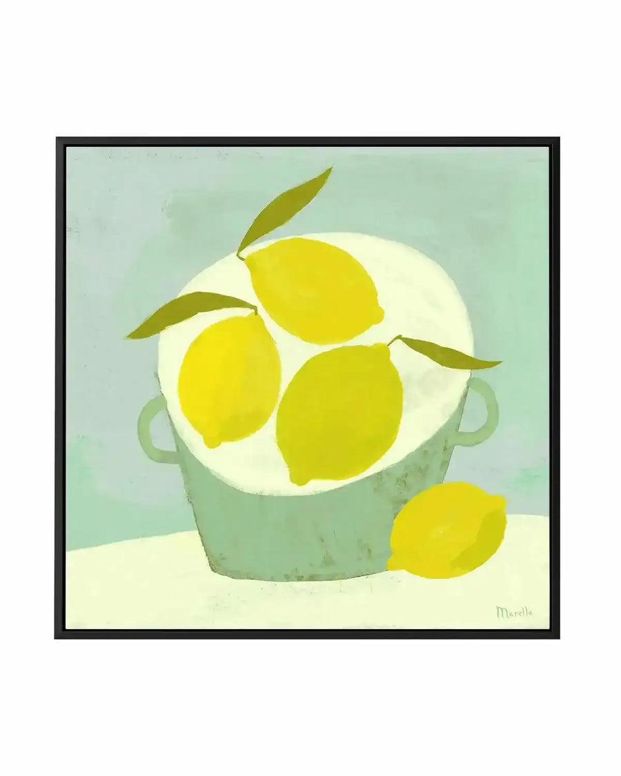 Summer Basket by Marco Marella | Framed Canvas Art Print from Olive et Oriel where you can shop wallpaper and artworks online