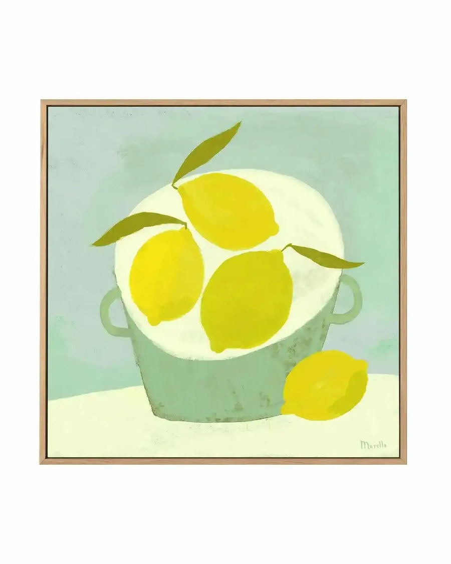 Summer Basket by Marco Marella | Framed Canvas Art Print from Olive et Oriel where you can shop wallpaper and artworks online