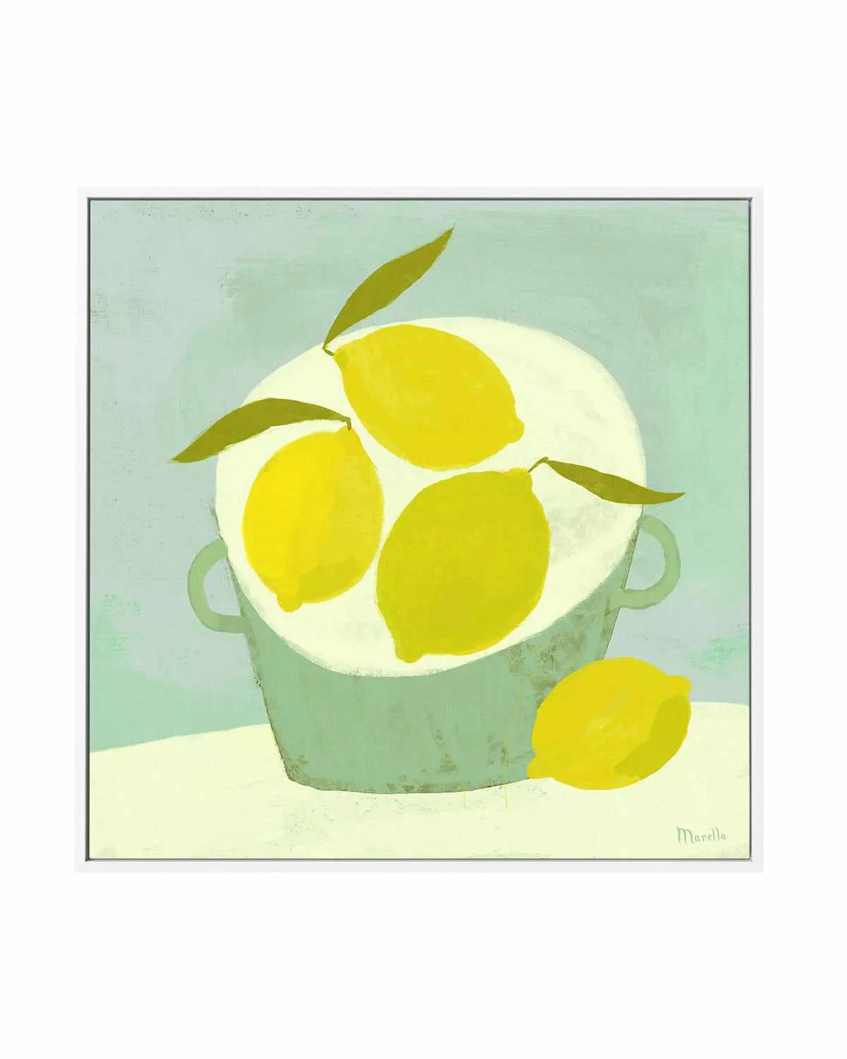 Summer Basket by Marco Marella | Framed Canvas Art Print from Olive et Oriel where you can shop wallpaper and artworks online