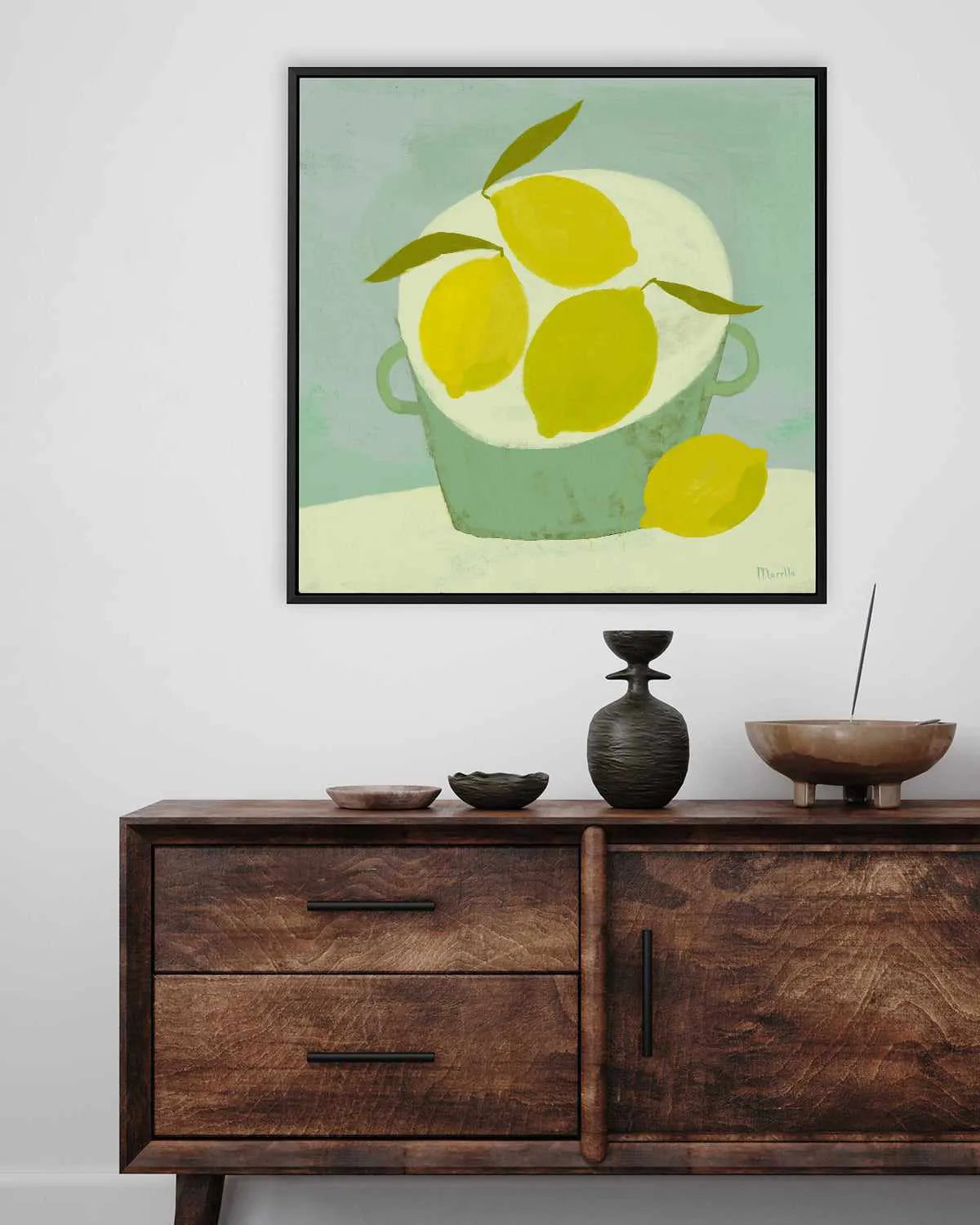 Summer Basket by Marco Marella | Framed Canvas Art Print from Olive et Oriel where you can shop wallpaper and artworks online