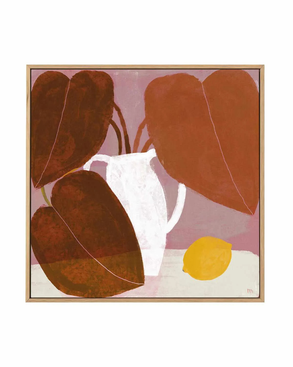 Summer Plant by Marco Marella | Framed Canvas Art Print from Olive et Oriel where you can shop wallpaper and artworks online