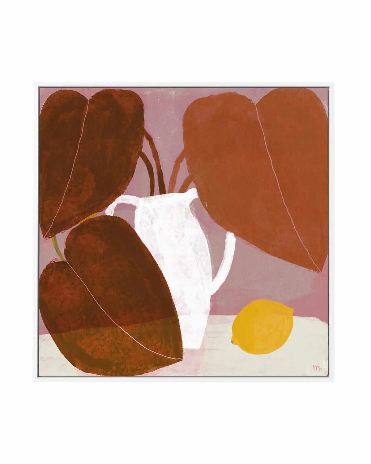 Summer Plant by Marco Marella | Framed Canvas Art Print from Olive et Oriel where you can shop wallpaper and artworks online