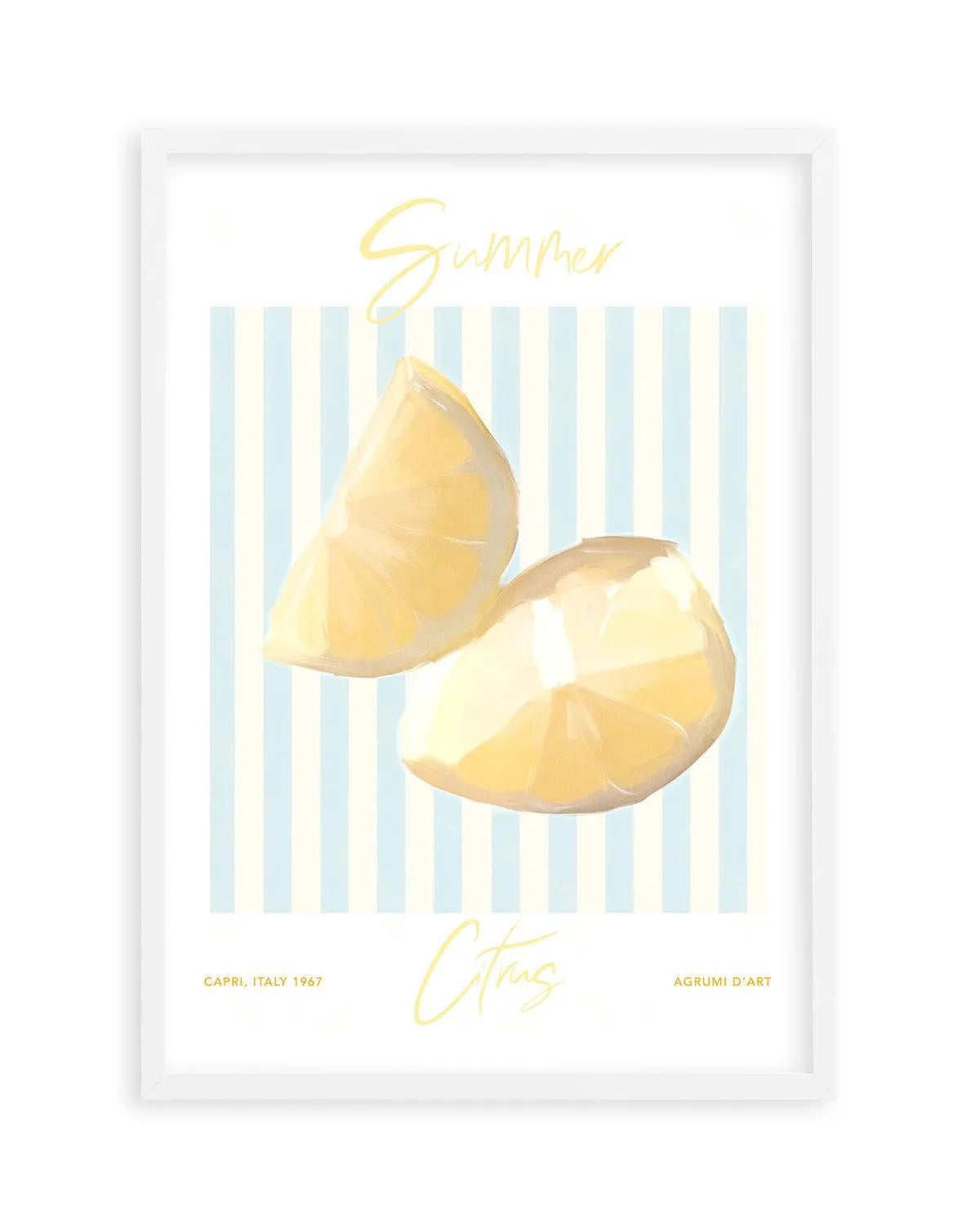 Summer Citrus Art Print-PRINT-Olive et Oriel-Olive et Oriel-A5 | 5.8" x 8.3" | 14.8 x 21cm-White-With White Border-Buy-Australian-Art-Prints-Online-with-Olive-et-Oriel-Your-Artwork-Specialists-Austrailia-Decorate-With-Coastal-Photo-Wall-Art-Prints-From-Our-Beach-House-Artwork-Collection-Fine-Poster-and-Framed-Artwork