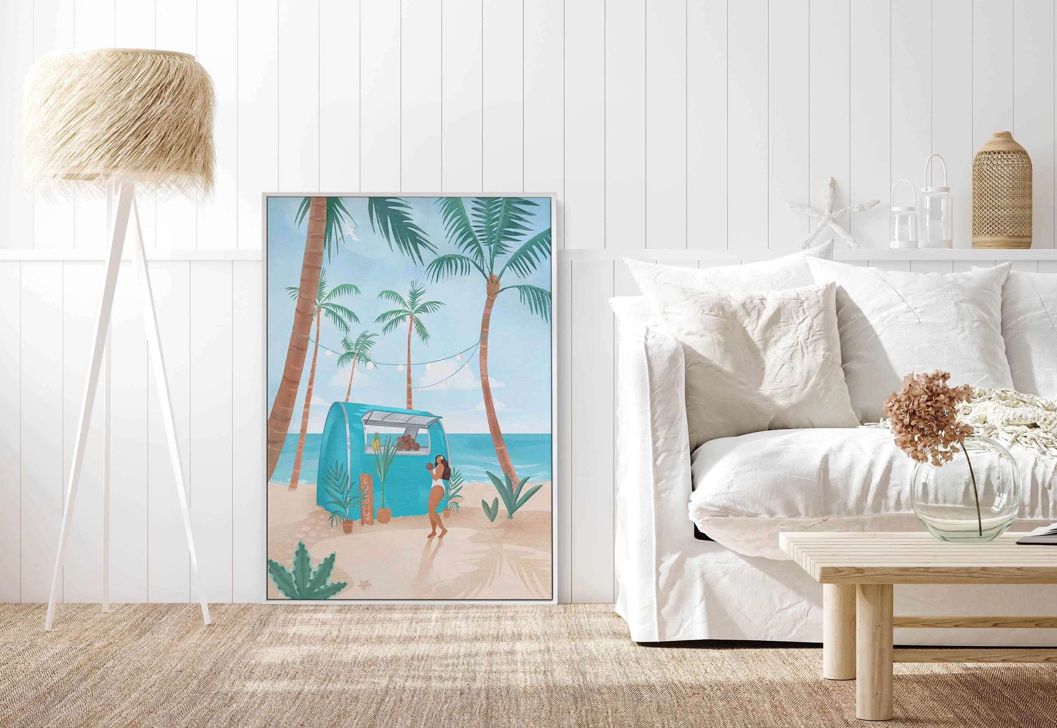 Summer in Bora Bora by Petra Lizde | Framed Canvas Art Print from Olive et Oriel where you can shop wallpaper and artworks online