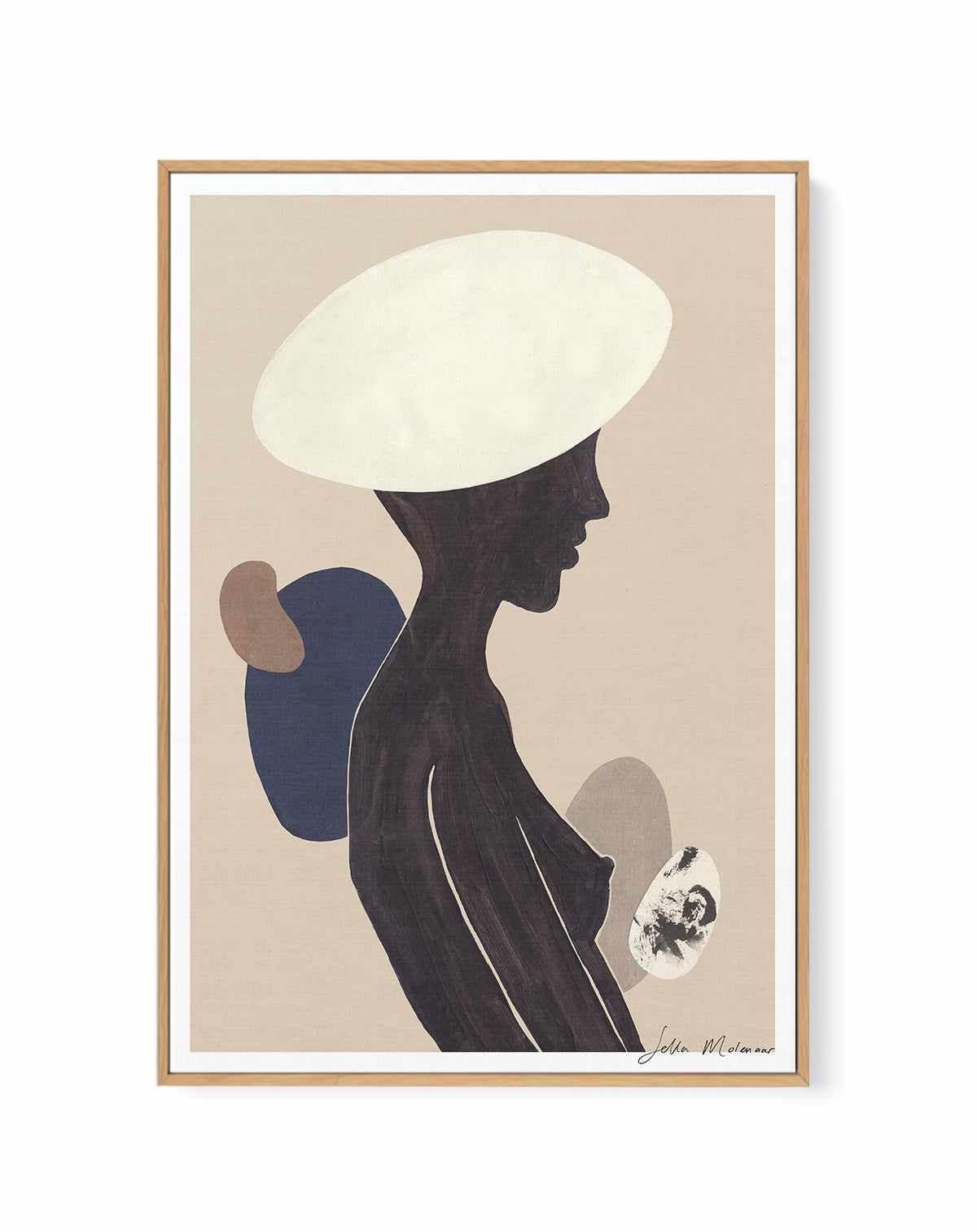 Sun Hat by Sella Molenaar | Framed Canvas Art Print