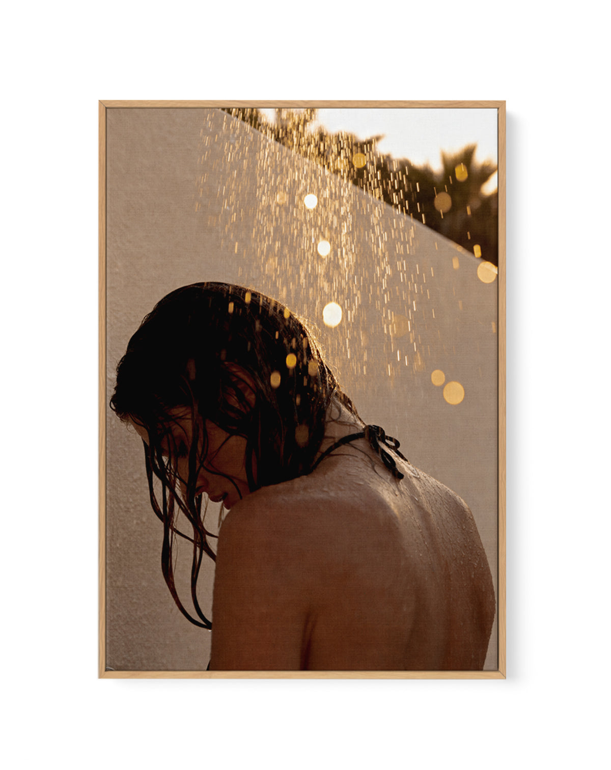 Sun Shower | Framed Canvas Art Print from Olive et Oriel where you can shop wallpaper and artworks online