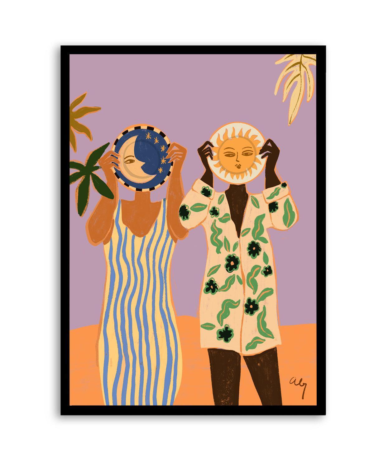 Sun & Moon by Arty Guava | Art Print from Olive et Oriel where you can shop wallpaper and artworks online