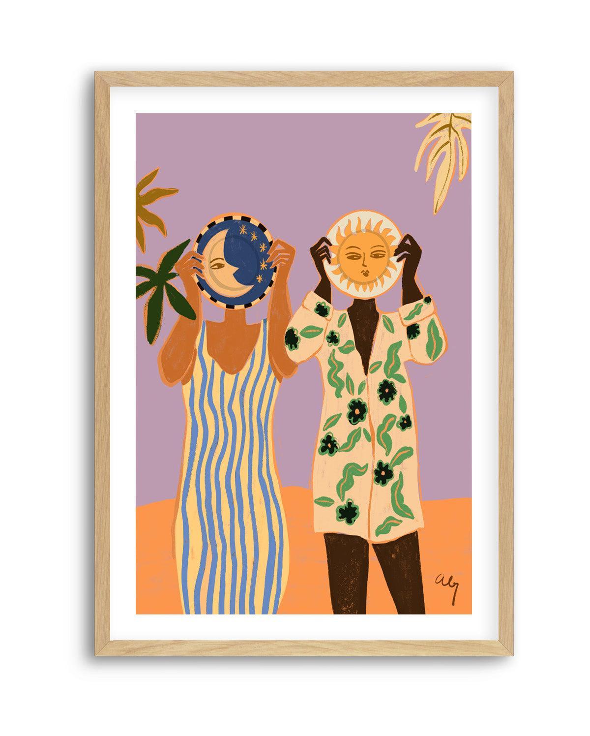Sun & Moon by Arty Guava | Art Print from Olive et Oriel where you can shop wallpaper and artworks online