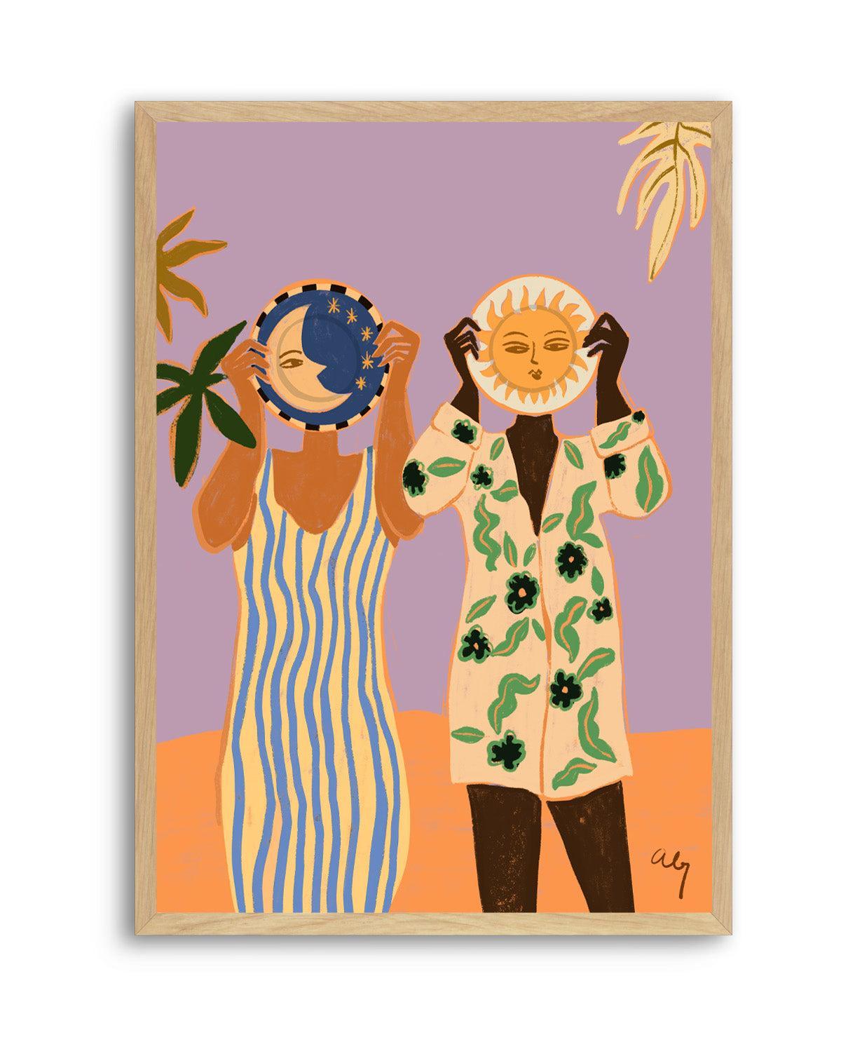 Sun & Moon by Arty Guava | Art Print from Olive et Oriel where you can shop wallpaper and artworks online