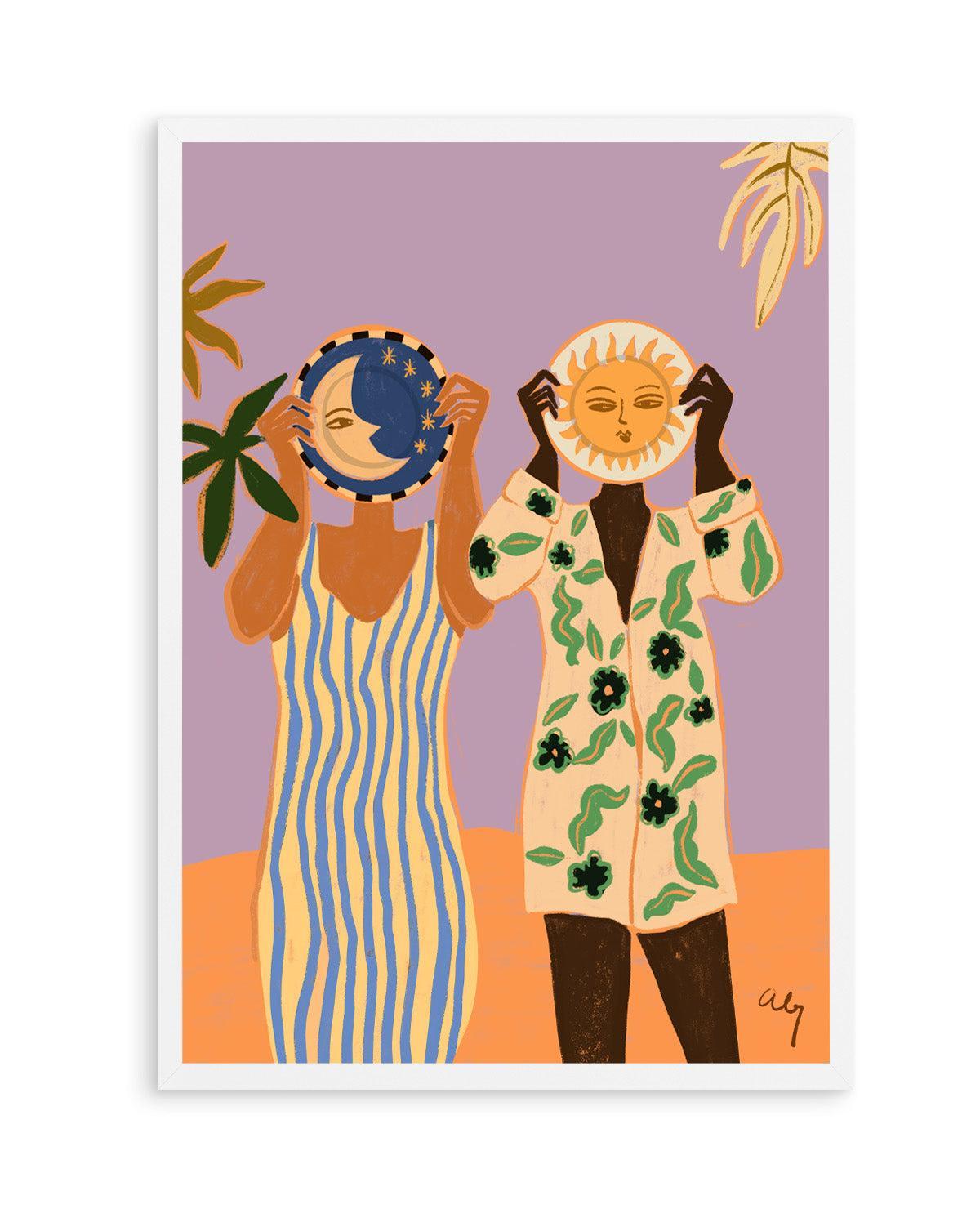 Sun & Moon by Arty Guava | Art Print from Olive et Oriel where you can shop wallpaper and artworks online