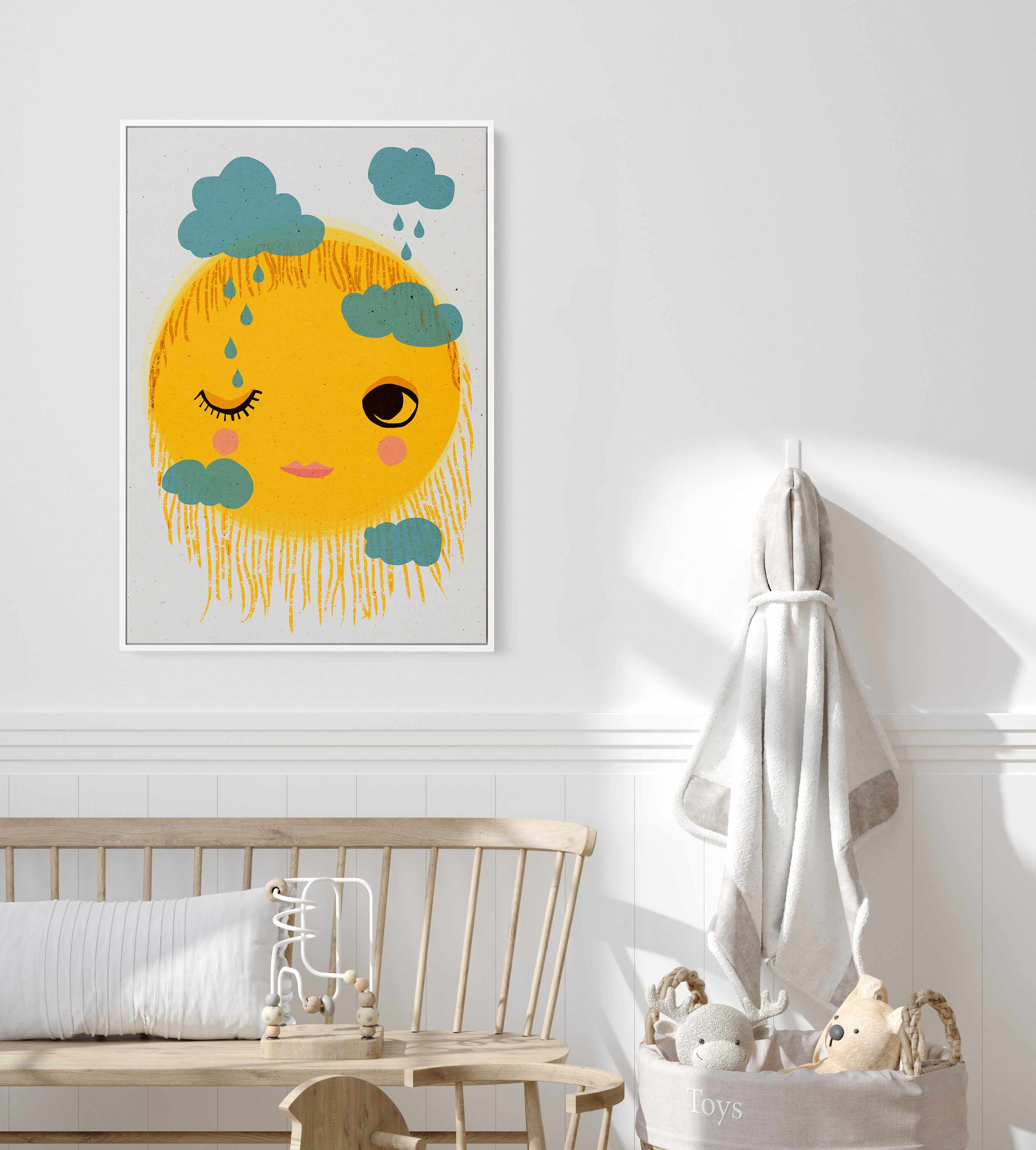 Sun and Rai By Treechild | Framed Canvas Art Print