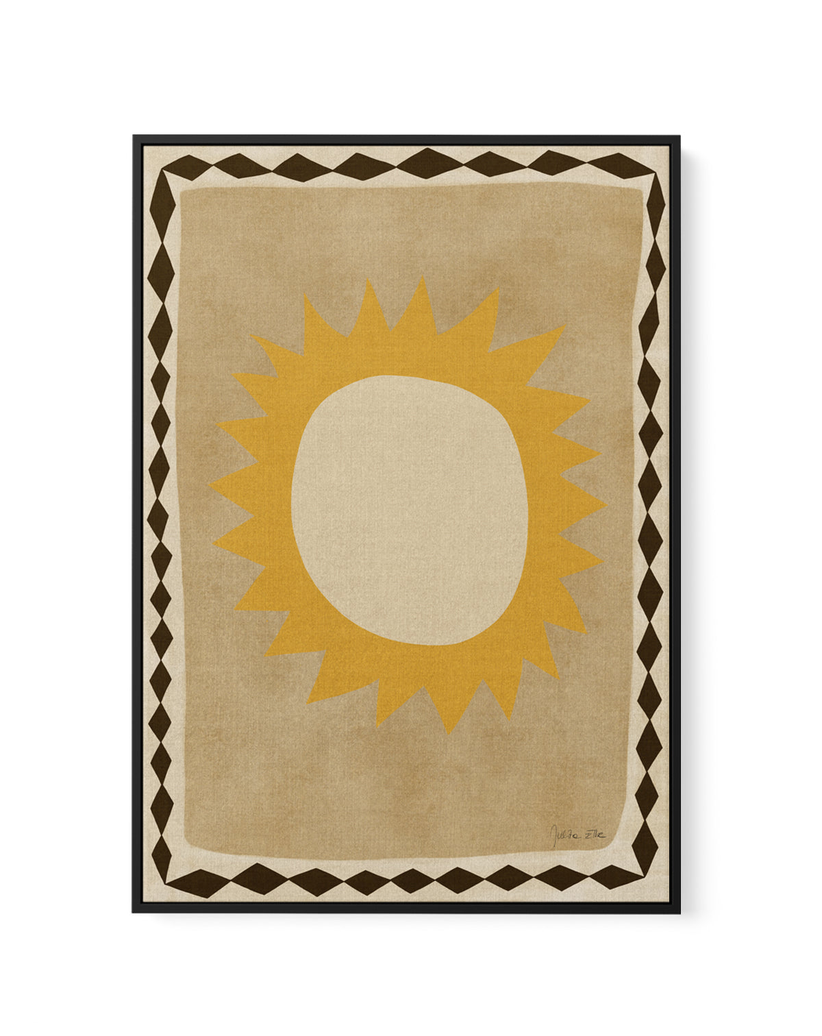 Sun by Julita Elbe | Framed Canvas Art Print